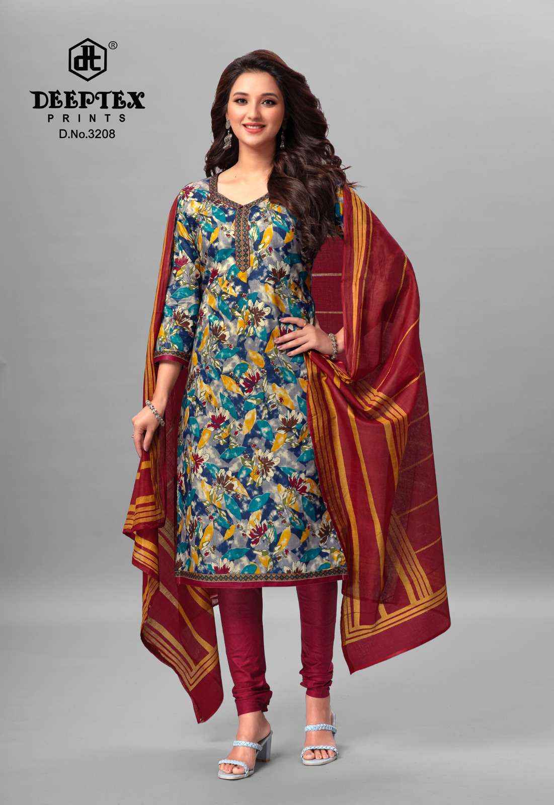 DEEPTEX PRINTS CHIEF GUEST VOL-32 PURE COTTON SALWAR KAMEEZ ( 15 PCS CATALOG )