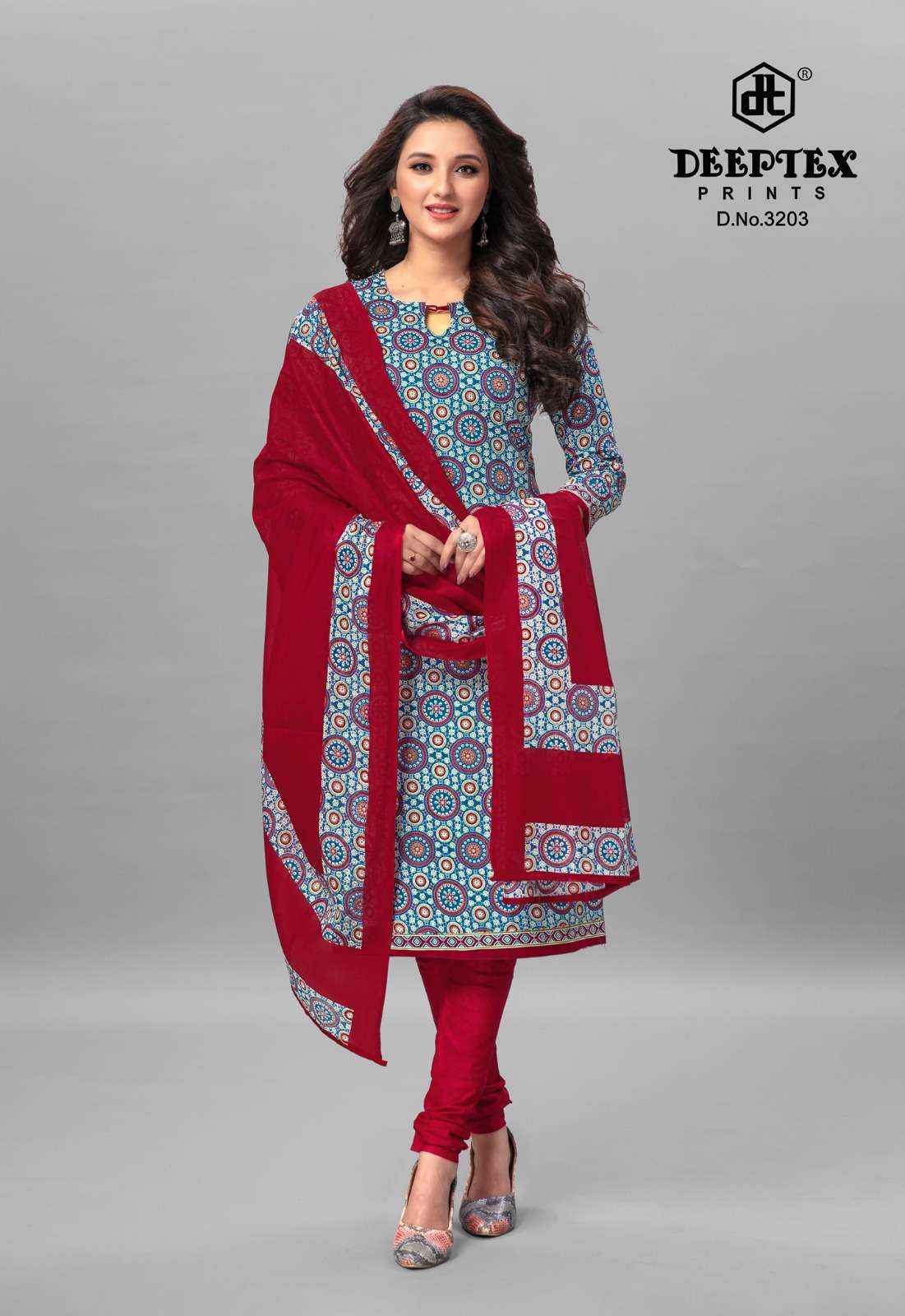 DEEPTEX PRINTS CHIEF GUEST VOL-32 PURE COTTON SALWAR KAMEEZ ( 15 PCS CATALOG )