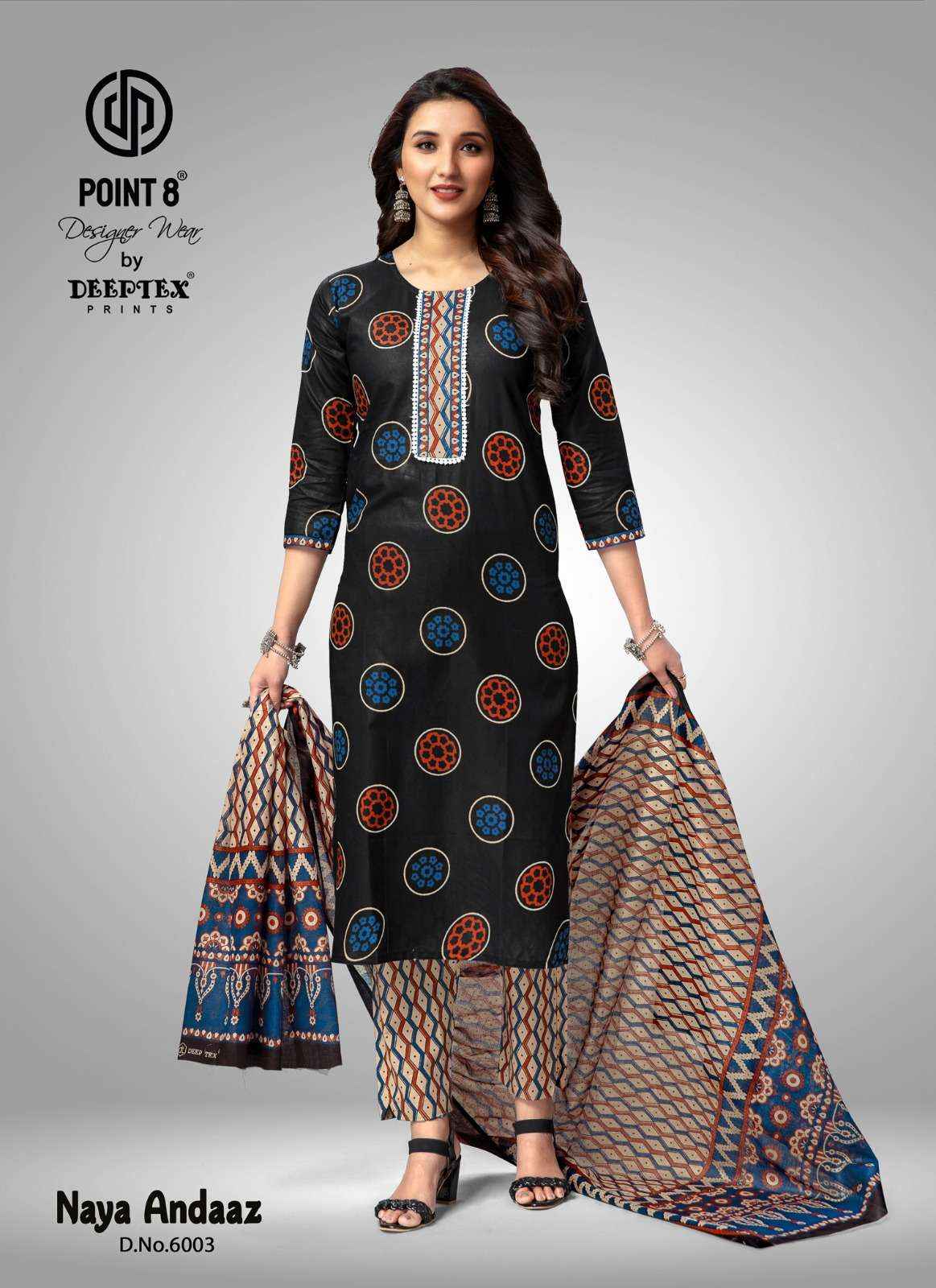 DEEPTEX PRINTS NAYA ANDAAZ VOL 6 COTTON READYMADE SUITS ( 10 PCS CATALOG )