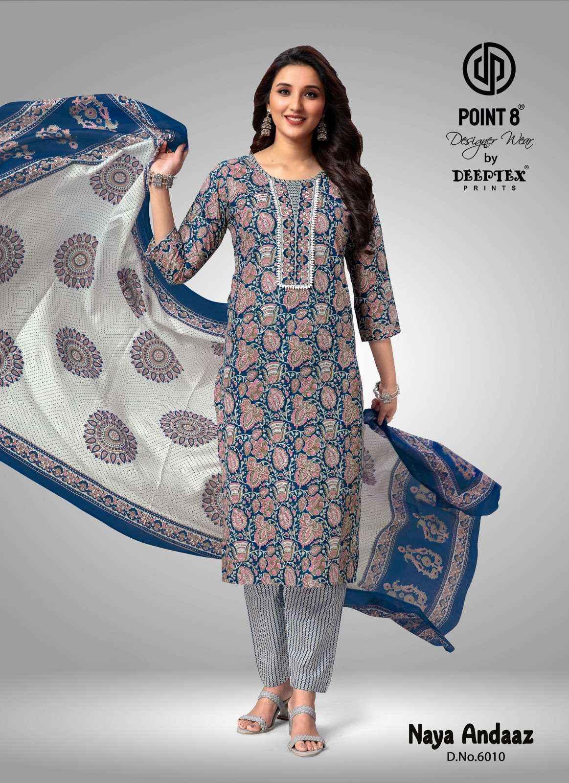 DEEPTEX PRINTS NAYA ANDAAZ VOL 6 COTTON READYMADE SUITS ( 10 PCS CATALOG )