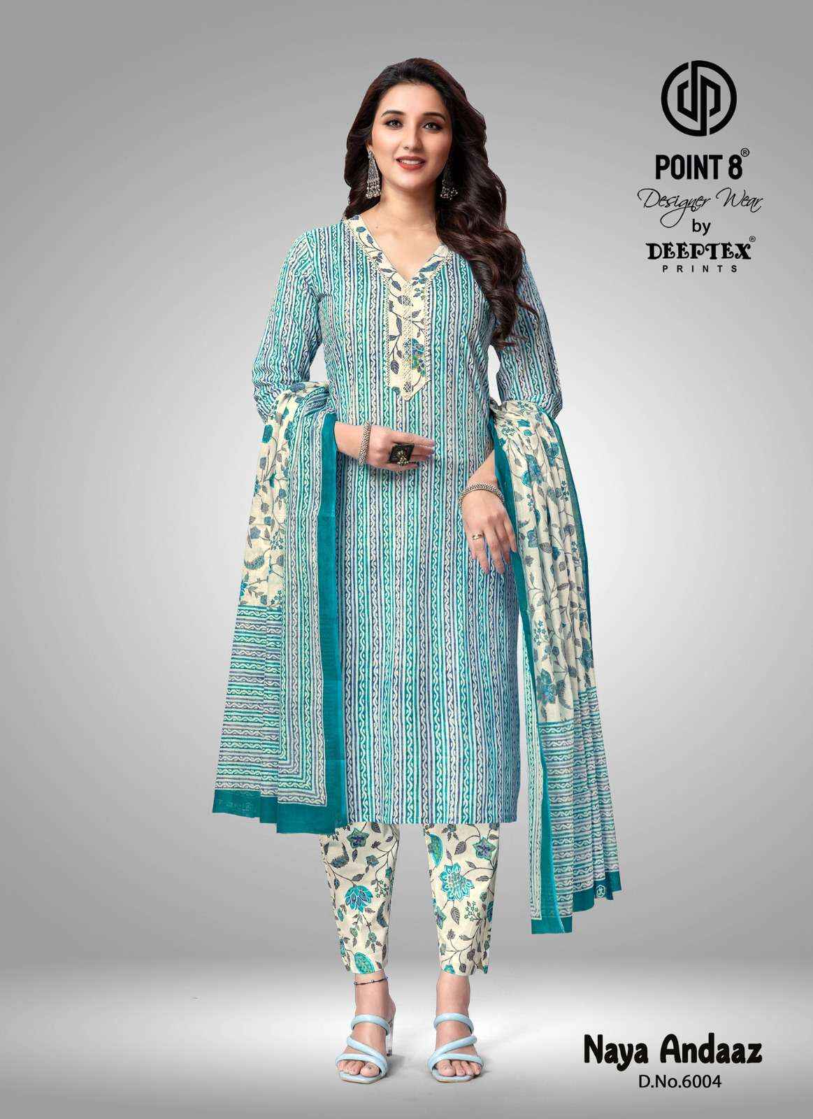 DEEPTEX PRINTS NAYA ANDAAZ VOL 6 COTTON READYMADE SUITS ( 10 PCS CATALOG )