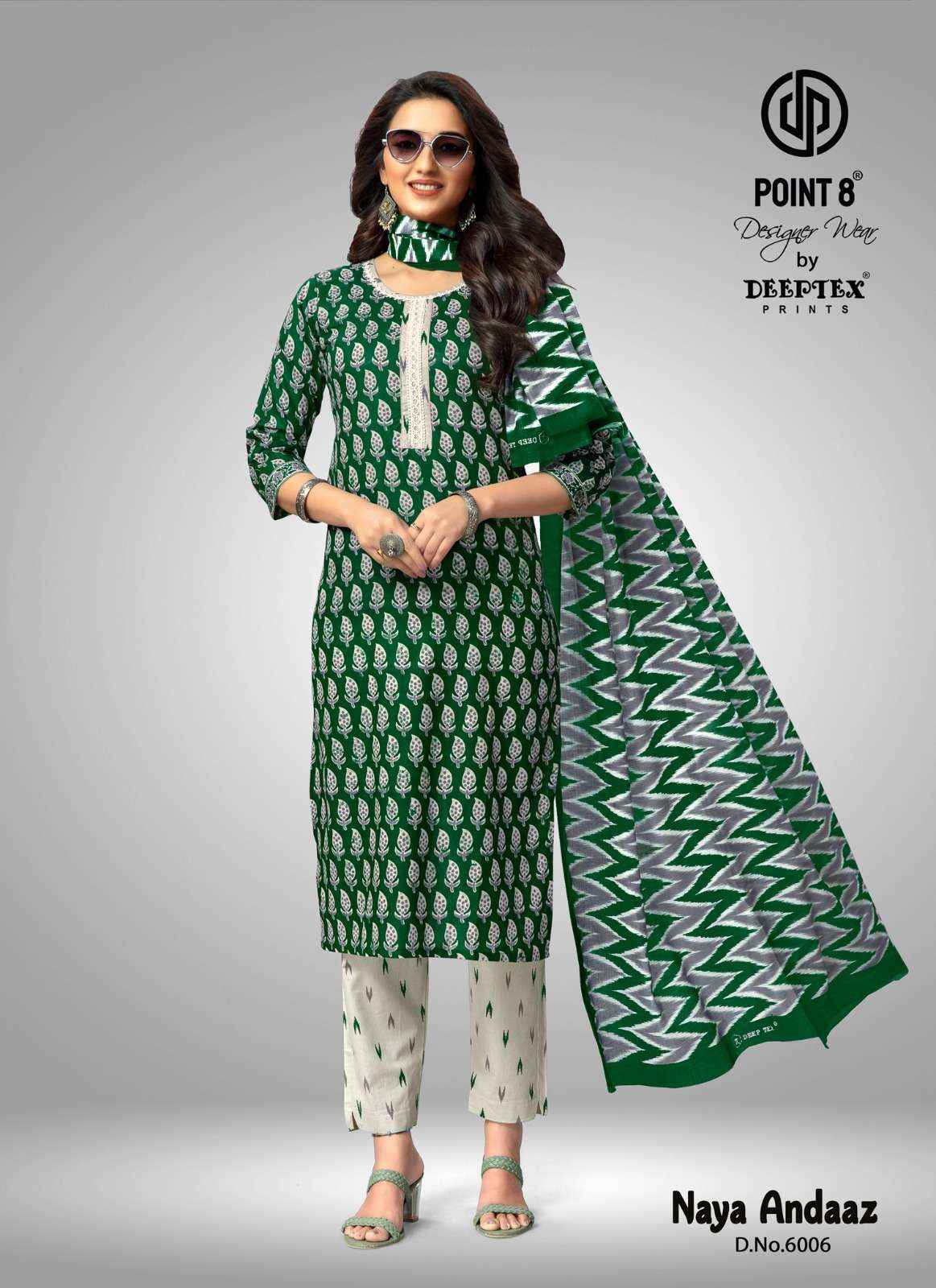 DEEPTEX PRINTS NAYA ANDAAZ VOL 6 COTTON READYMADE SUITS ( 10 PCS CATALOG )