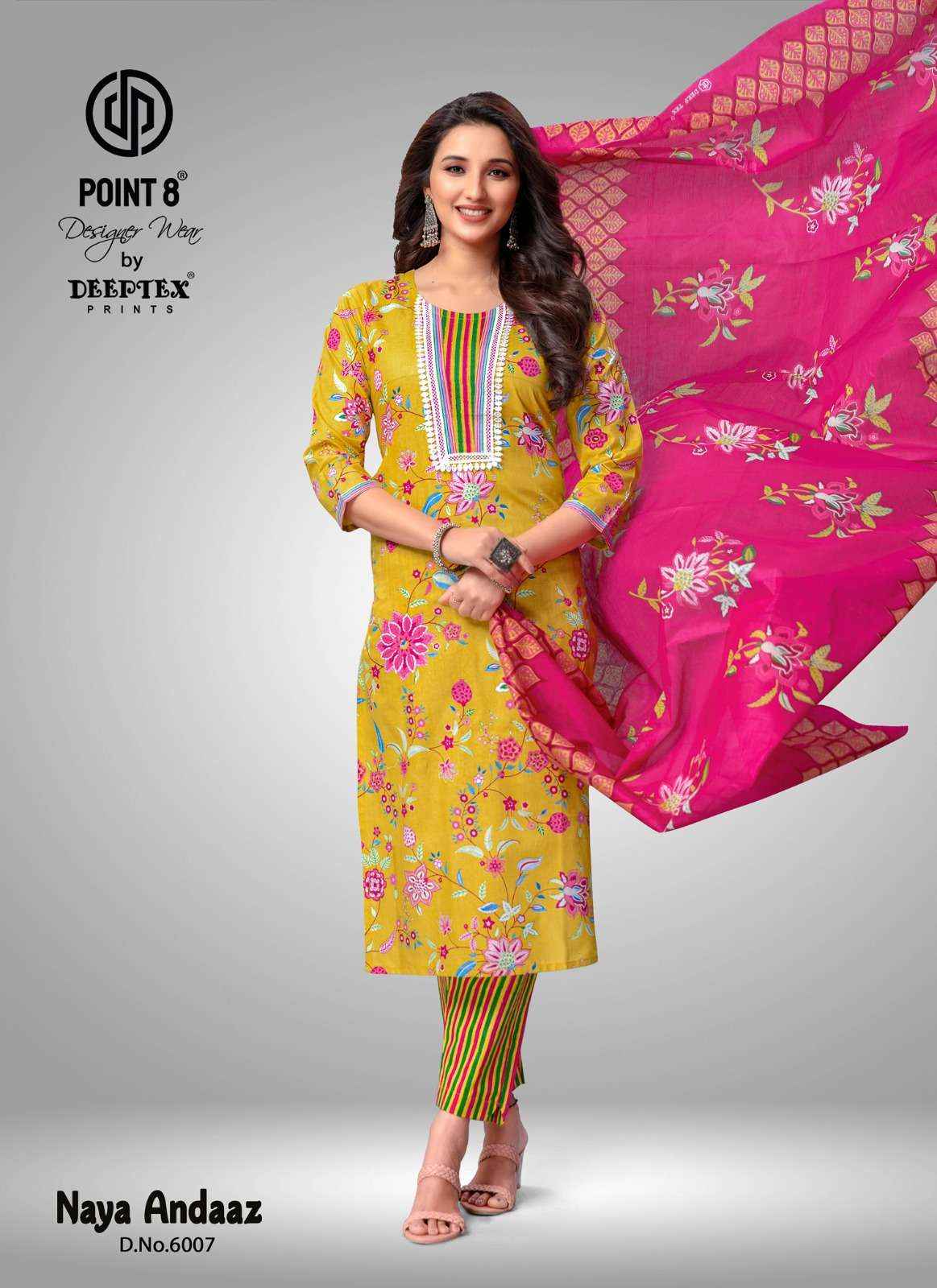 DEEPTEX PRINTS NAYA ANDAAZ VOL 6 COTTON READYMADE SUITS ( 10 PCS CATALOG )