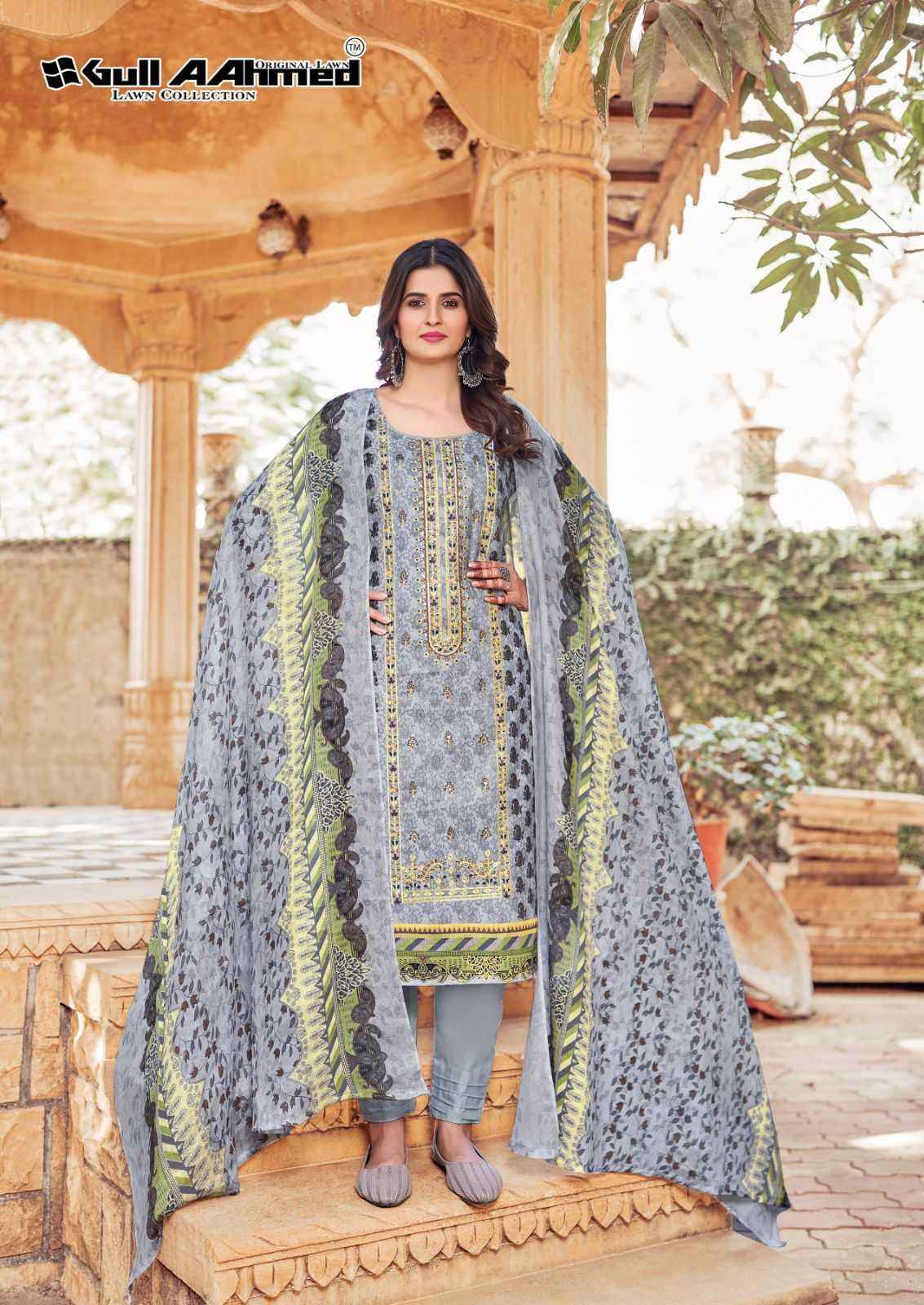 GUL AHMED BIN SAEED EMBROIDERED VOL 3 PAKISTANI SUITS ( 6 PCS CATALOG )