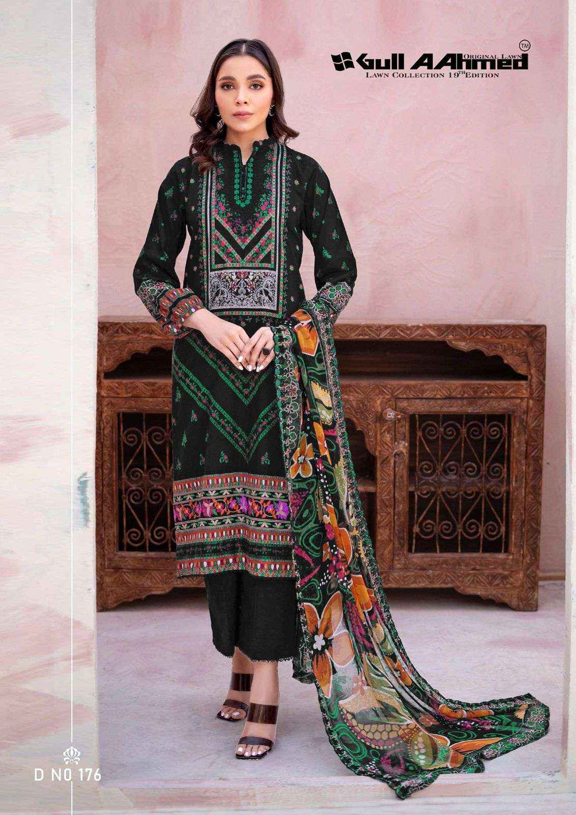 GULL AAHMED LAWN COLLECTION VOL 19 PAKISTANI SUITS ( 6 PCS CATALOG )