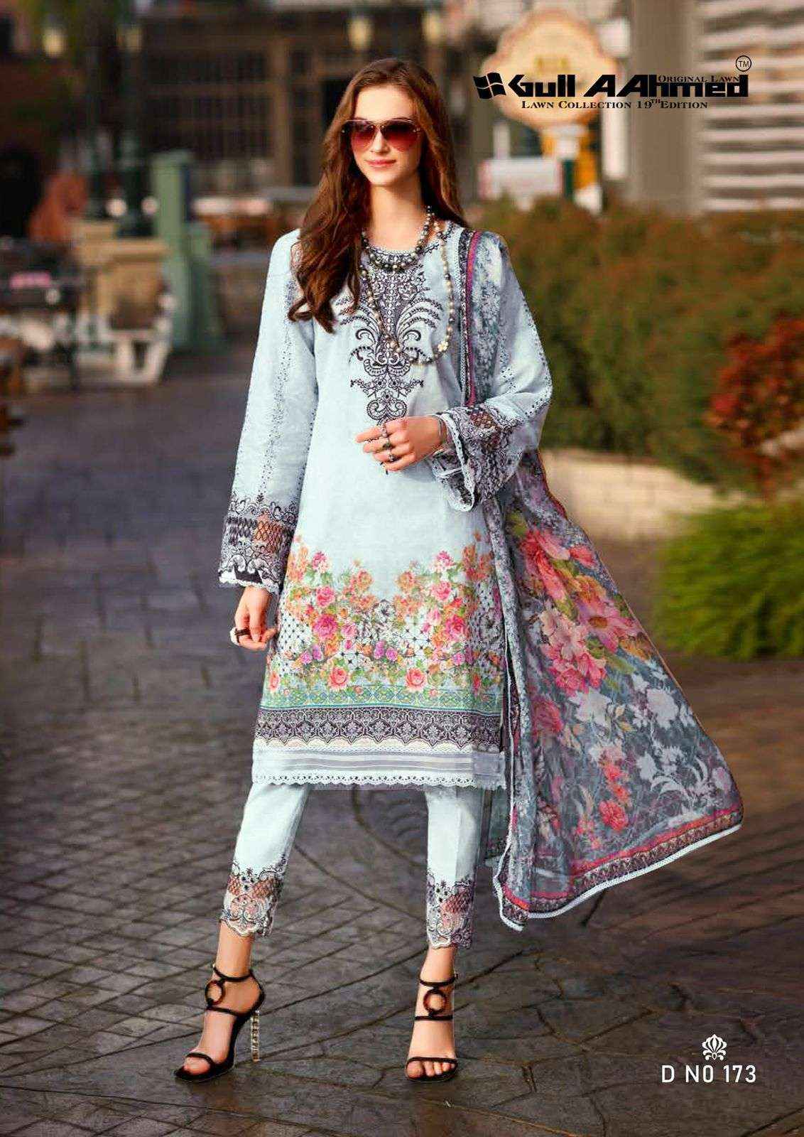 GULL AAHMED LAWN COLLECTION VOL 19 PAKISTANI SUITS ( 6 PCS CATALOG )