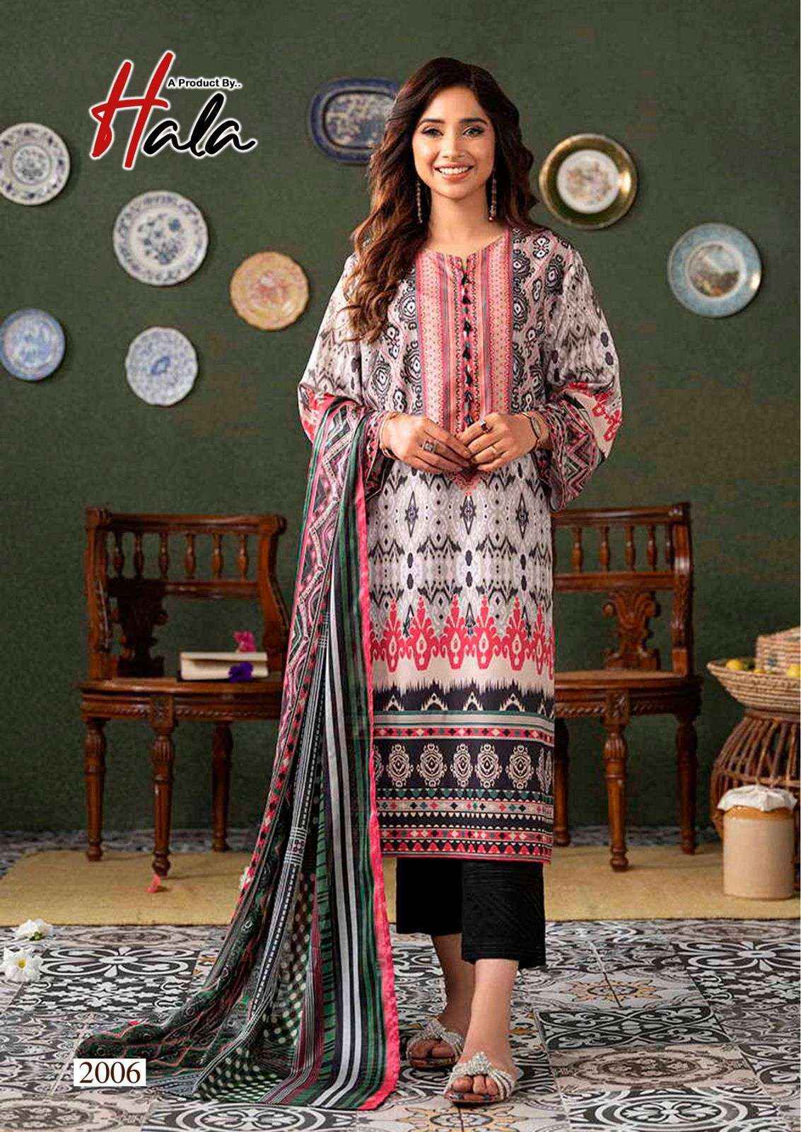 HALA RAMSHA VOL 2 COTTON KARACHI PAKISTANI SUITS ( 6 PCS CATALOG )