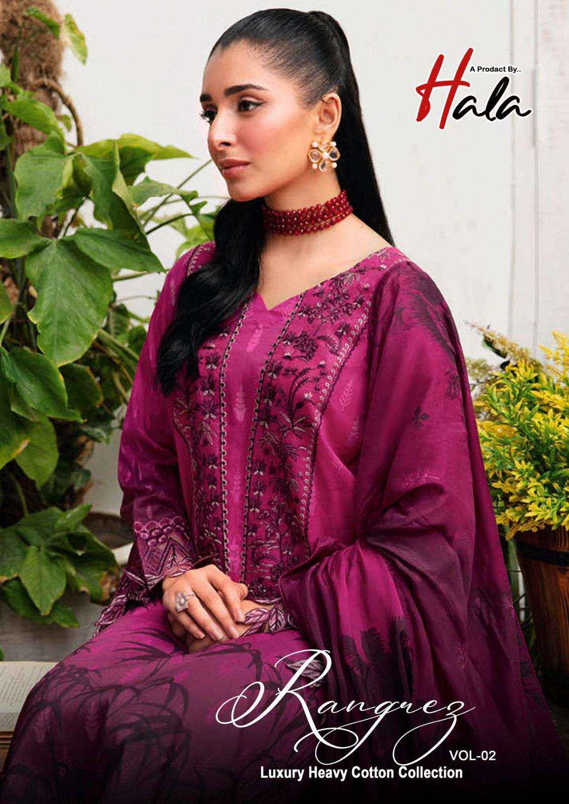 HALA RANGREZ VOL 2 COTTON DRESS MATERIAL ( 6 PCS CATALOG )