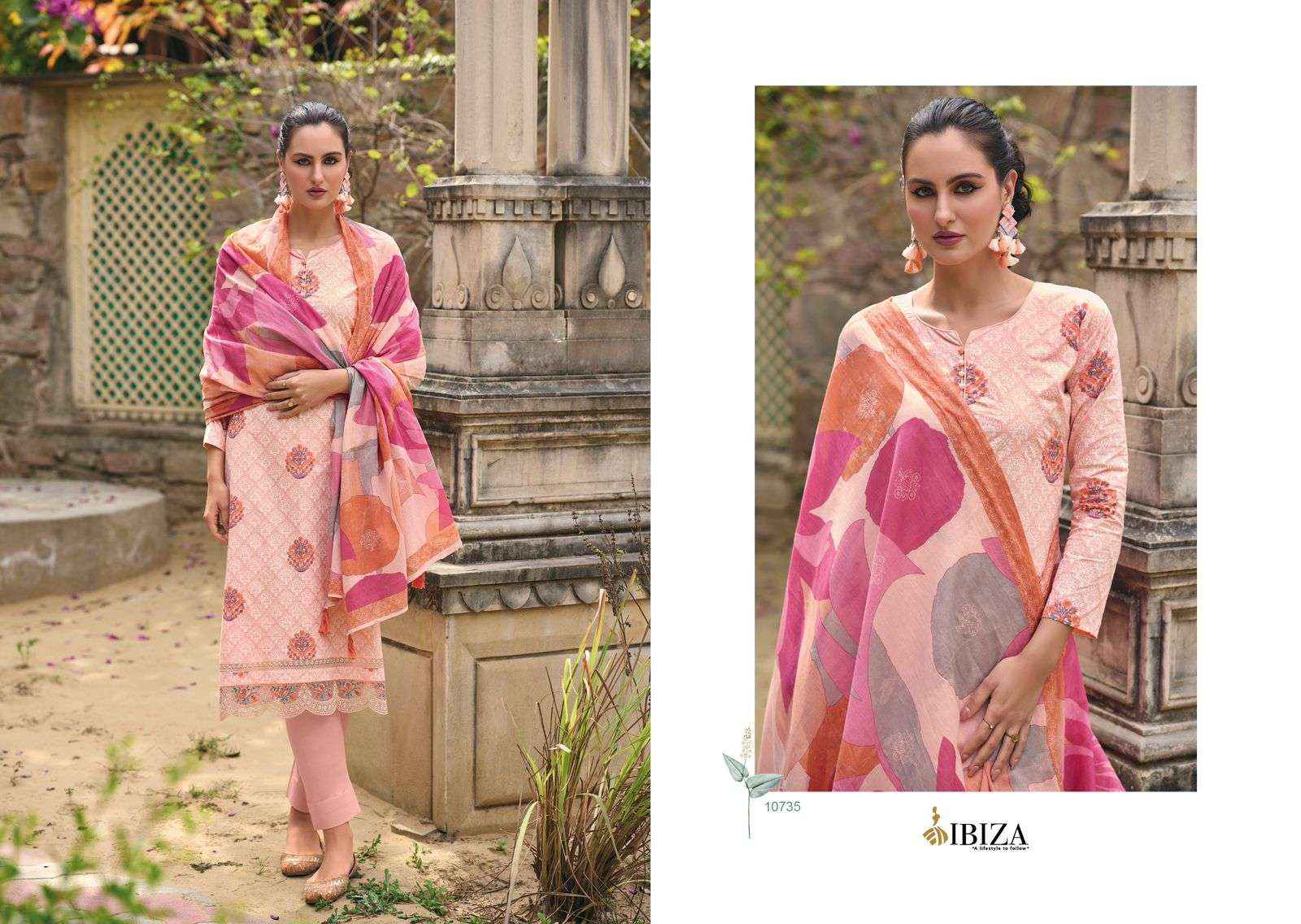 IBIZA EMILY VOL 2 LAWN COTTON DESIGNER DRESS MATERIAL ( 8 PCS CATALOG )