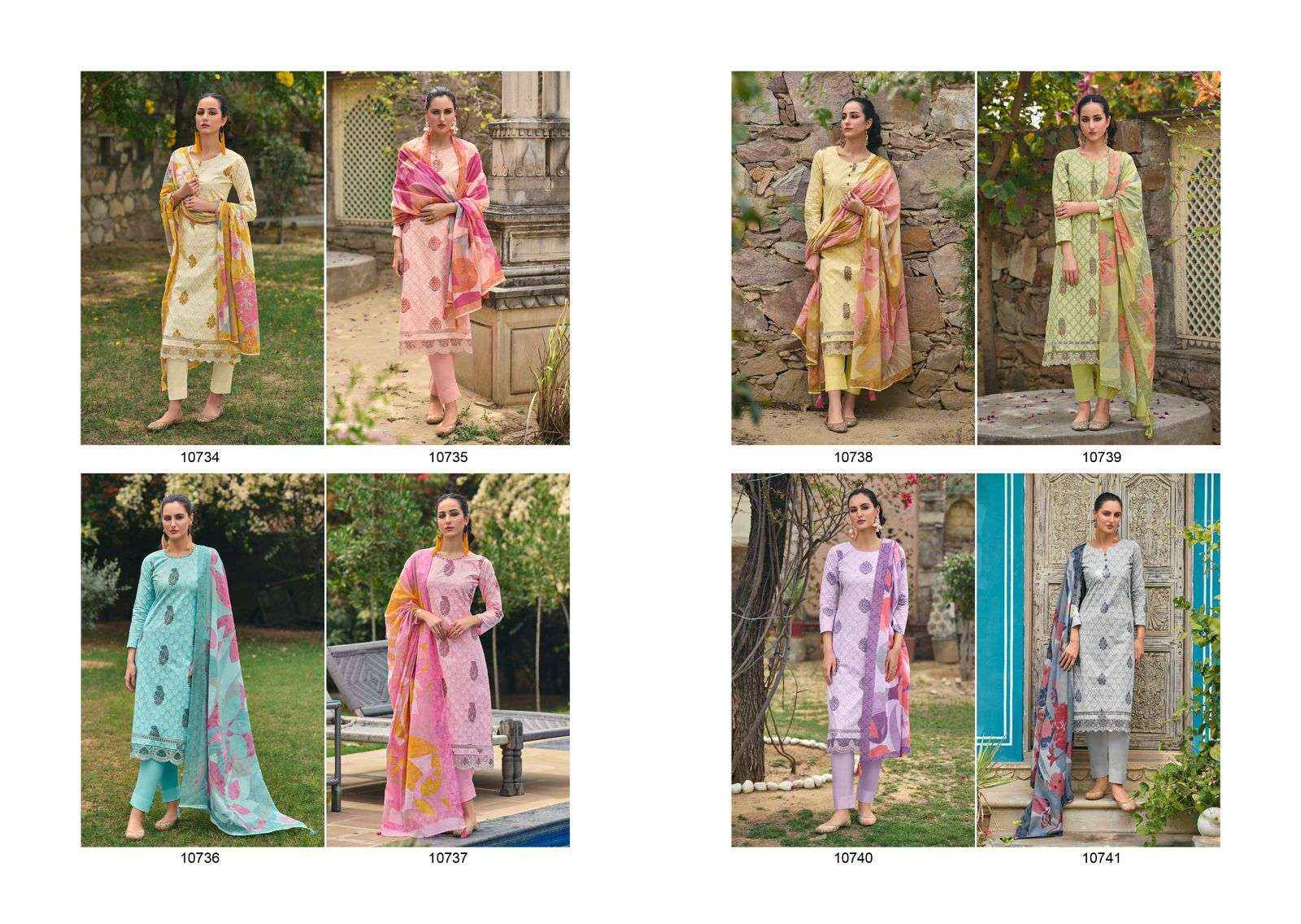 IBIZA EMILY VOL 2 LAWN COTTON DESIGNER DRESS MATERIAL ( 8 PCS CATALOG )