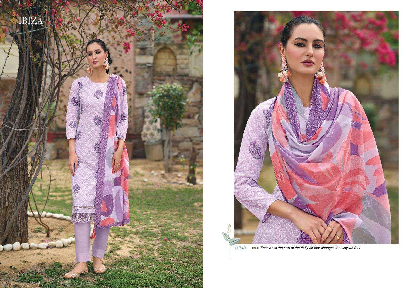 IBIZA EMILY VOL 2 LAWN COTTON DESIGNER DRESS MATERIAL ( 8 PCS CATALOG )