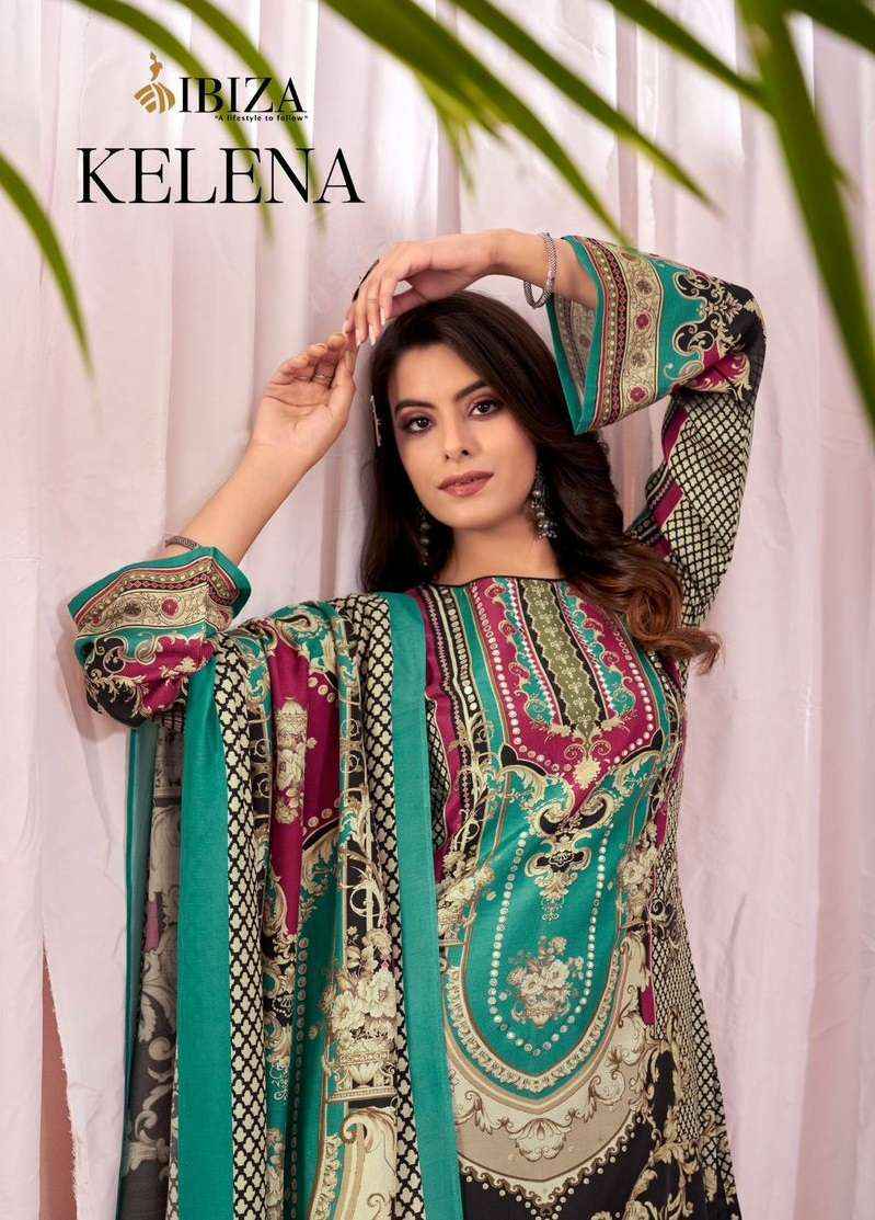 IBIZA KELENA MUSLIN FANCY DESIGNER SUITs ( 4 PCS CATALOG )