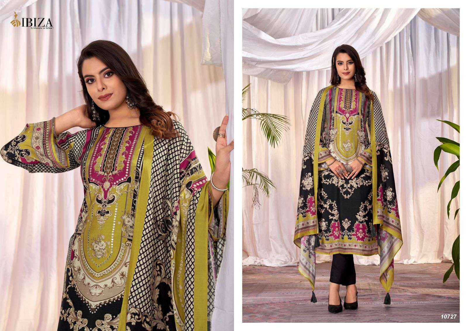 IBIZA KELENA MUSLIN FANCY DESIGNER SUITs ( 4 PCS CATALOG )