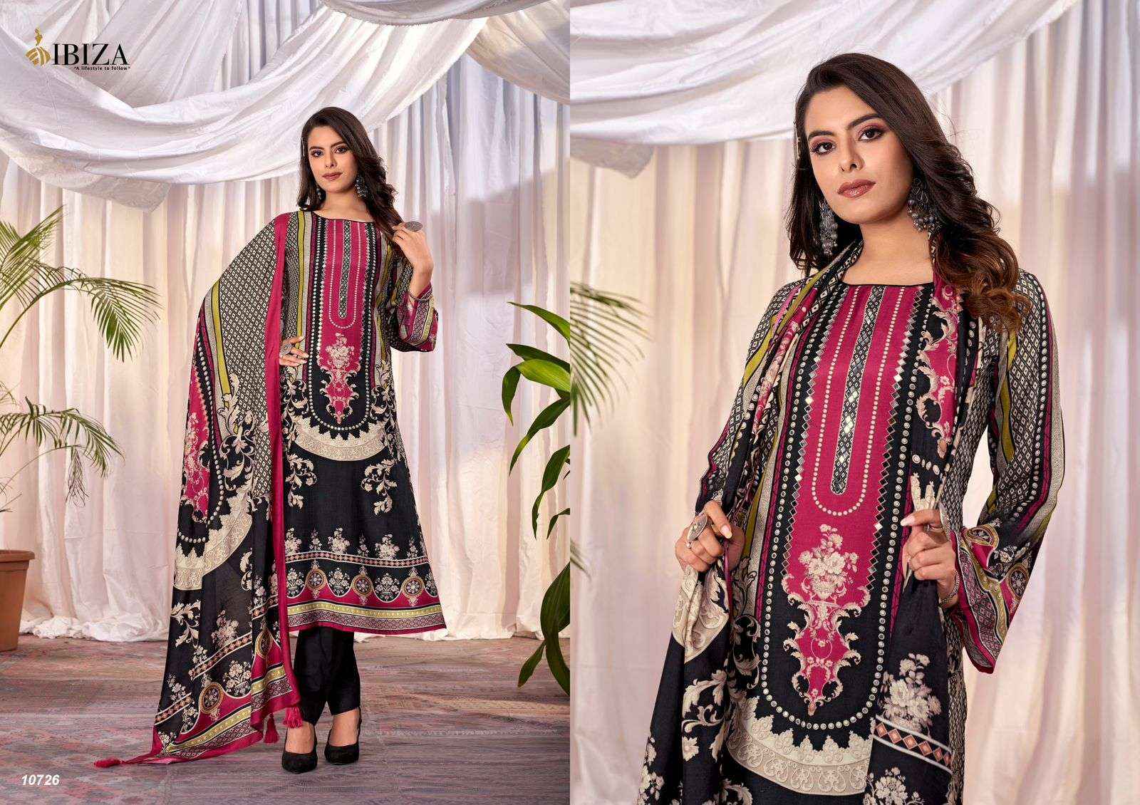 IBIZA KELENA MUSLIN FANCY DESIGNER SUITs ( 4 PCS CATALOG )