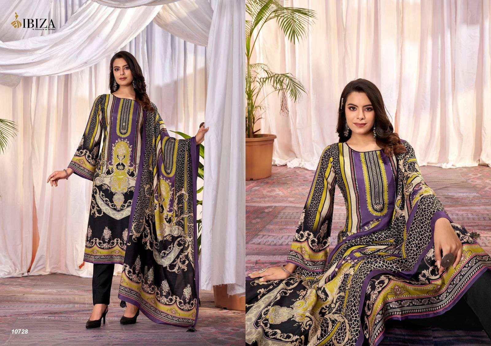 IBIZA KELENA MUSLIN FANCY DESIGNER SUITs ( 4 PCS CATALOG )