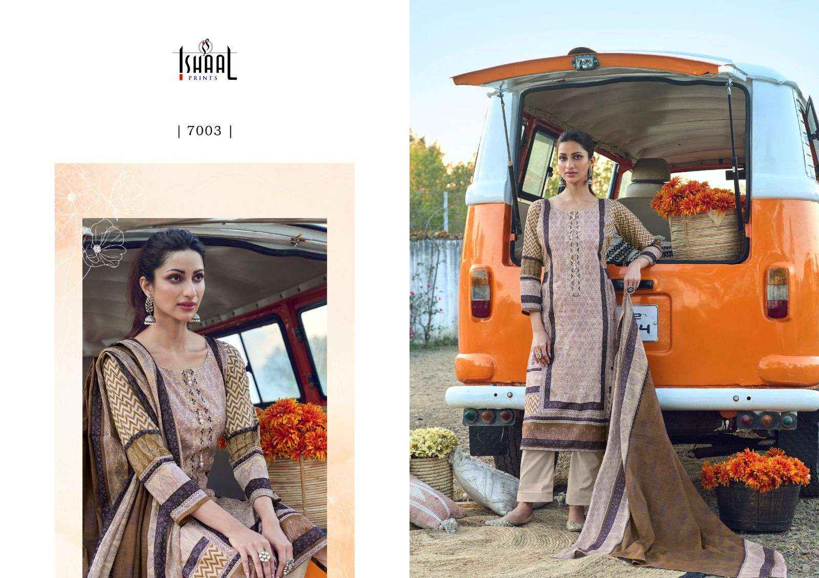 ISHAAL PRINTS EMBROIDERED VOL 7 LAWN COTTON SALWAR SUIT ( 10 PCS CATALOG )