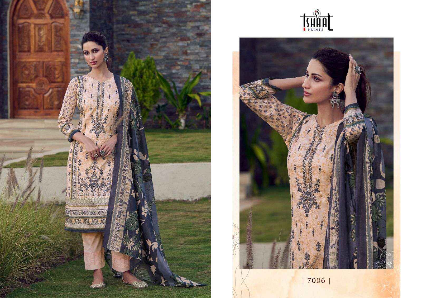 ISHAAL PRINTS EMBROIDERED VOL 7 LAWN COTTON SALWAR SUIT ( 10 PCS CATALOG )