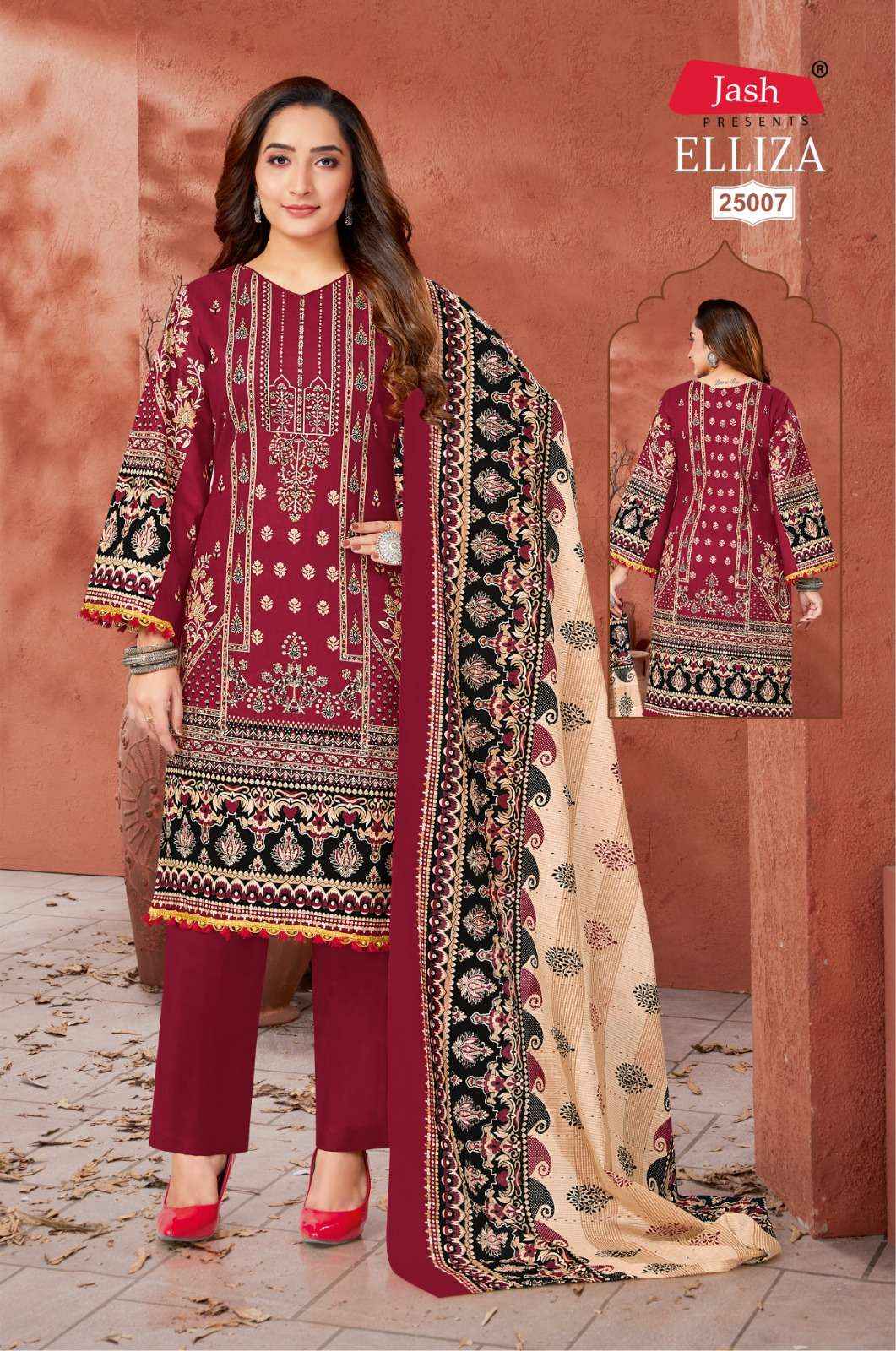 JASH ELLIZA VOL 25 COTTON LADIES DRESS MATERIAL ( 10 PCS CATALOG )