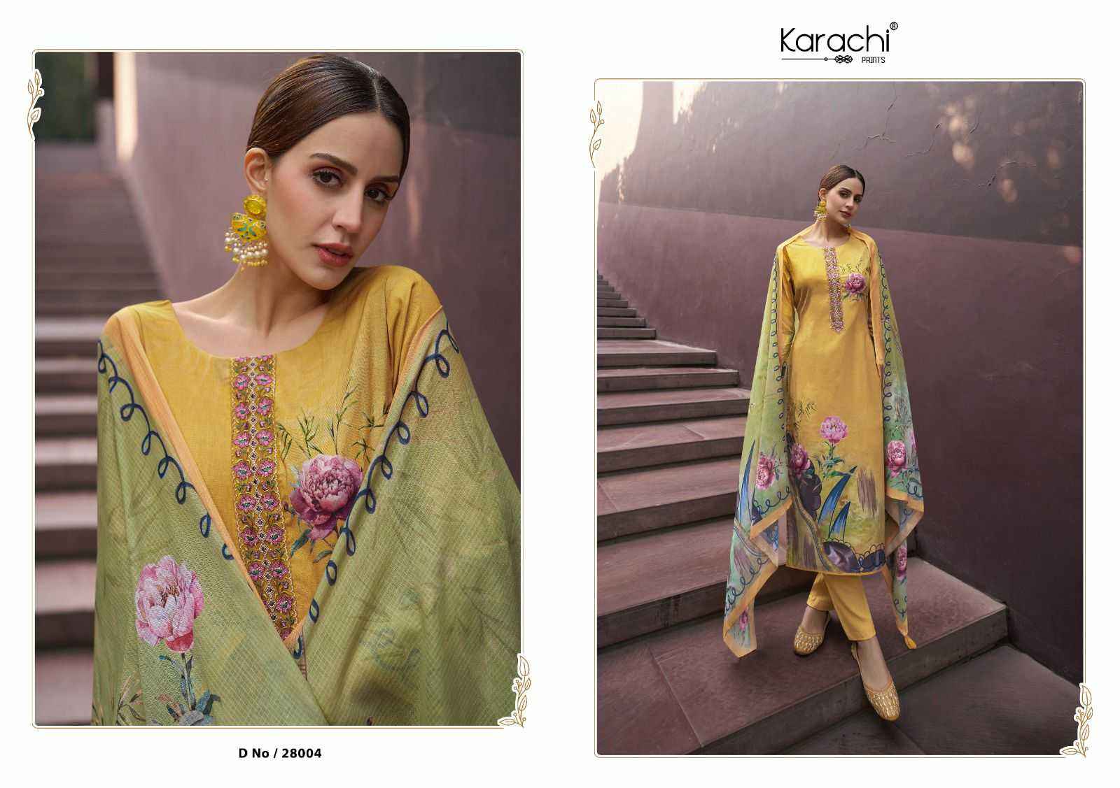 KARACHI PRINTS NAAYAAB LADIES DESIGNER SUITS ( 6 PCS CATALOG )