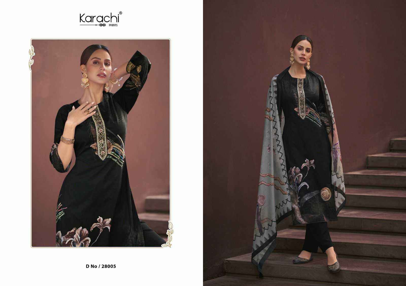 KARACHI PRINTS NAAYAAB LADIES DESIGNER SUITS ( 6 PCS CATALOG )