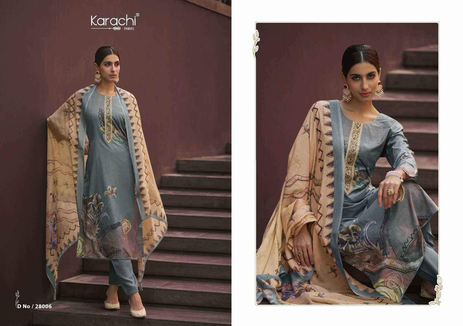 KARACHI PRINTS NAAYAAB LADIES DESIGNER SUITS ( 6 PCS CATALOG )