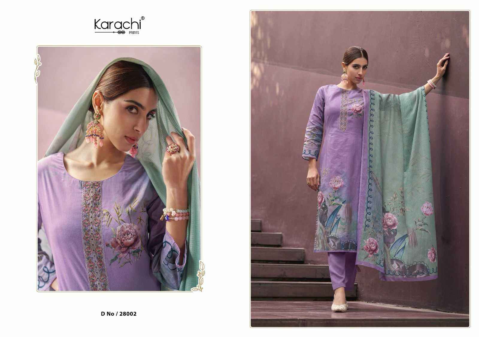 KARACHI PRINTS NAAYAAB LADIES DESIGNER SUITS ( 6 PCS CATALOG )