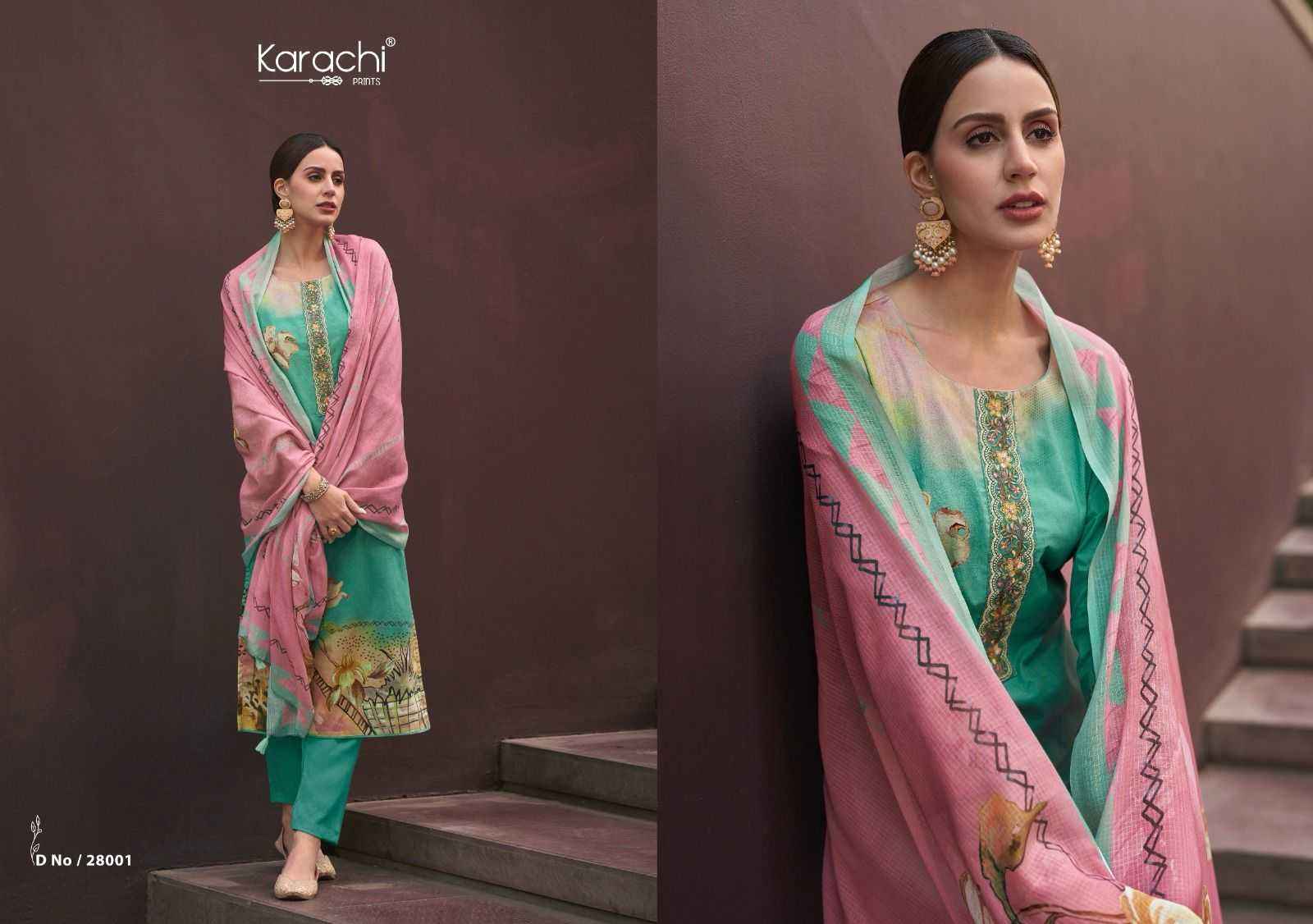 KARACHI PRINTS NAAYAAB LADIES DESIGNER SUITS ( 6 PCS CATALOG )