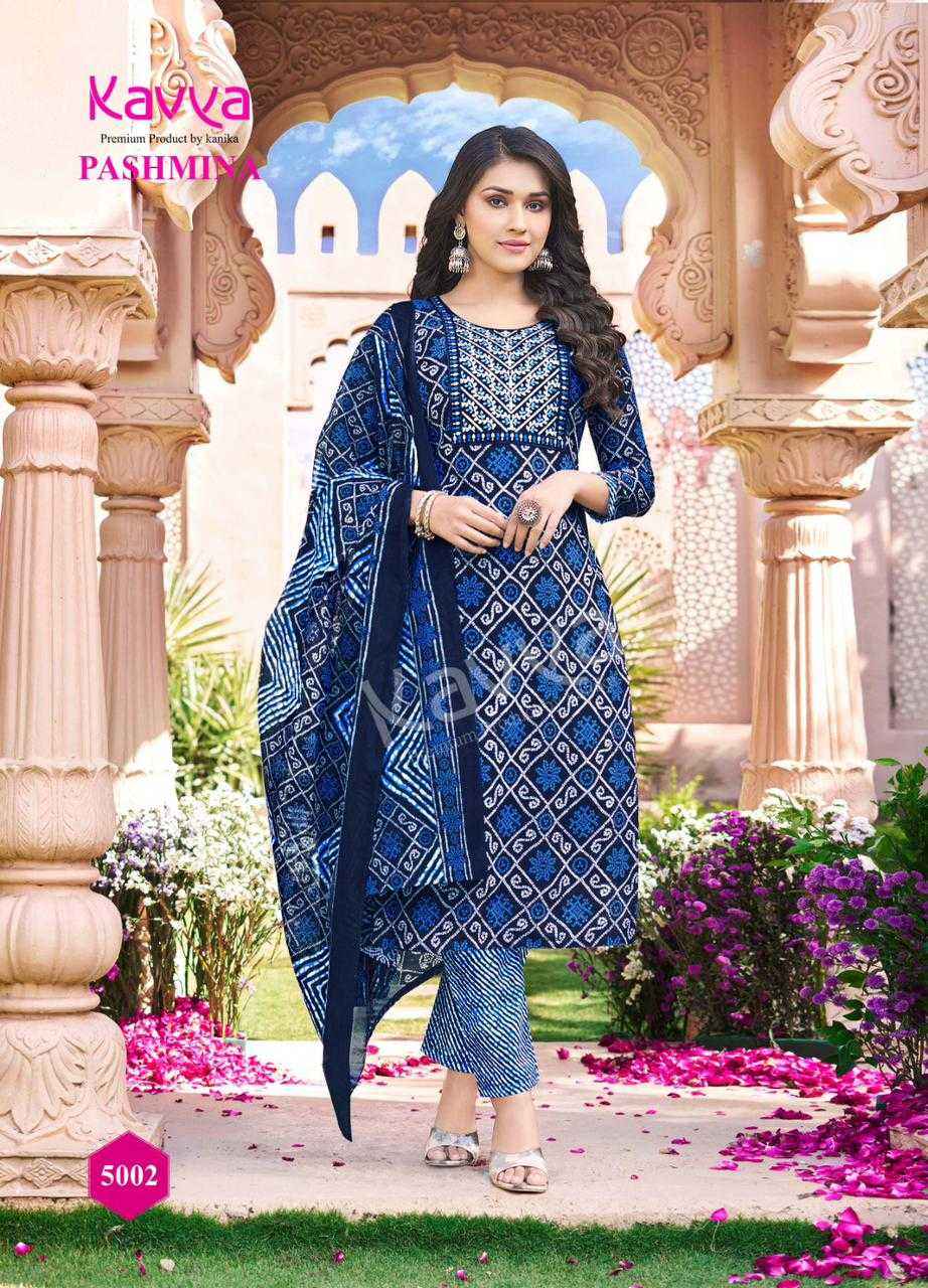 KAVYA PASHMINA VOL 5 COTTON READYMADE SUITS ( 10 PCS CATALOG )