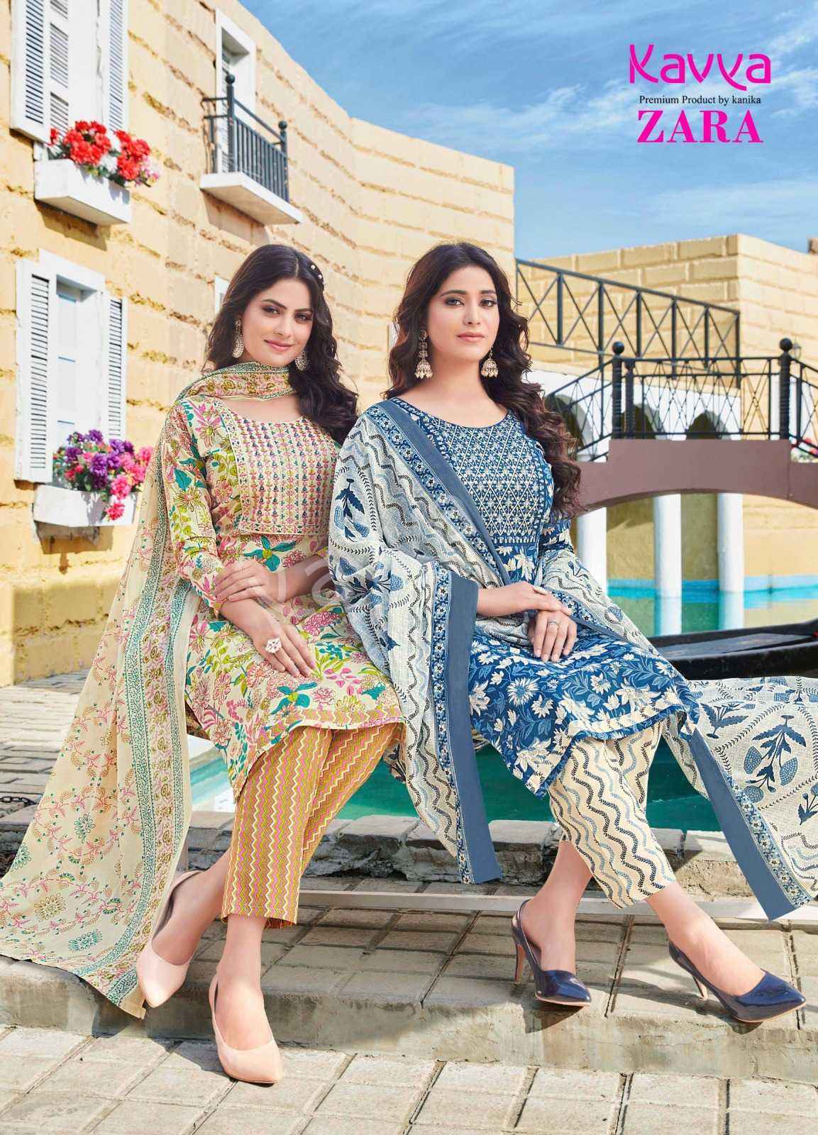 KAVYA ZARA VOL 14 COTTON  DESIGNER READYMADE SUITS ( 10 PCS CATALOG )