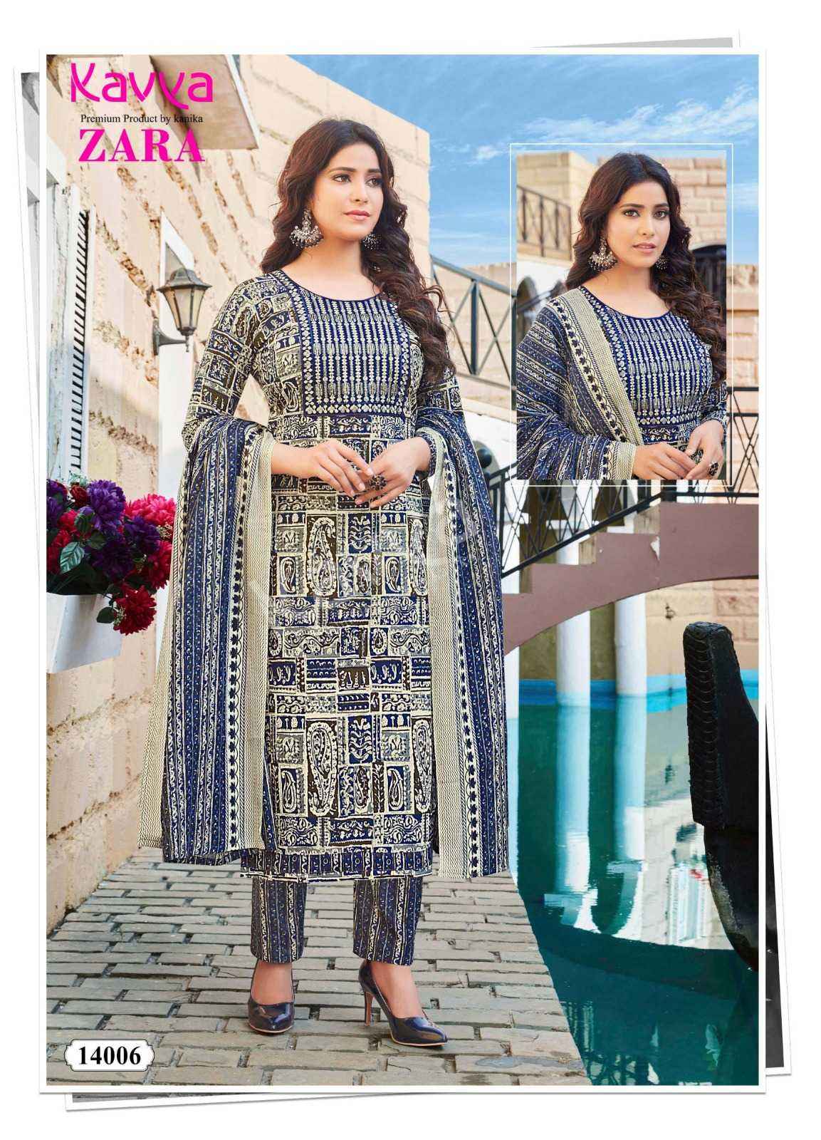 KAVYA ZARA VOL 14 COTTON  DESIGNER READYMADE SUITS ( 10 PCS CATALOG )