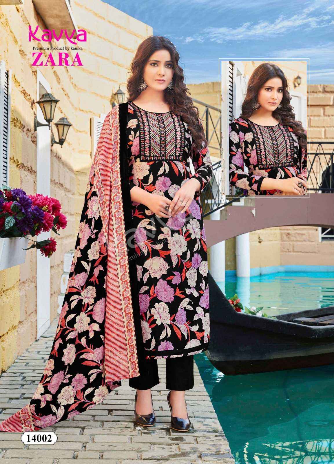 KAVYA ZARA VOL 14 COTTON  DESIGNER READYMADE SUITS ( 10 PCS CATALOG )