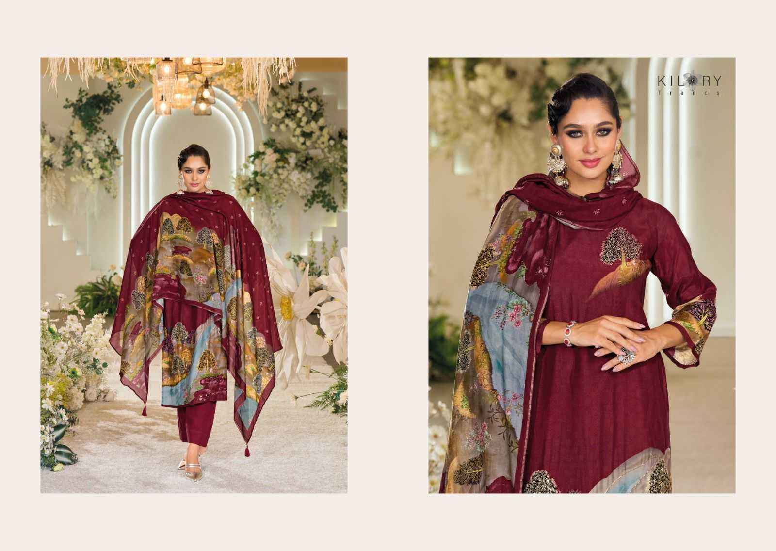 KILORY TRENDS MADHUBANI MUSLIN SALWAR KAMEEZ ( 6 PCS CATALOG )