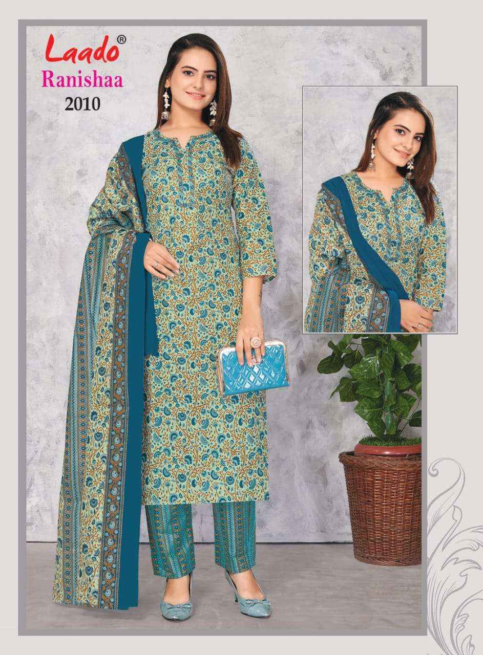 LAADO RANISHAA VOL 2 COTTON KURTI COMBO SET ( 10 PCS CATALOG )