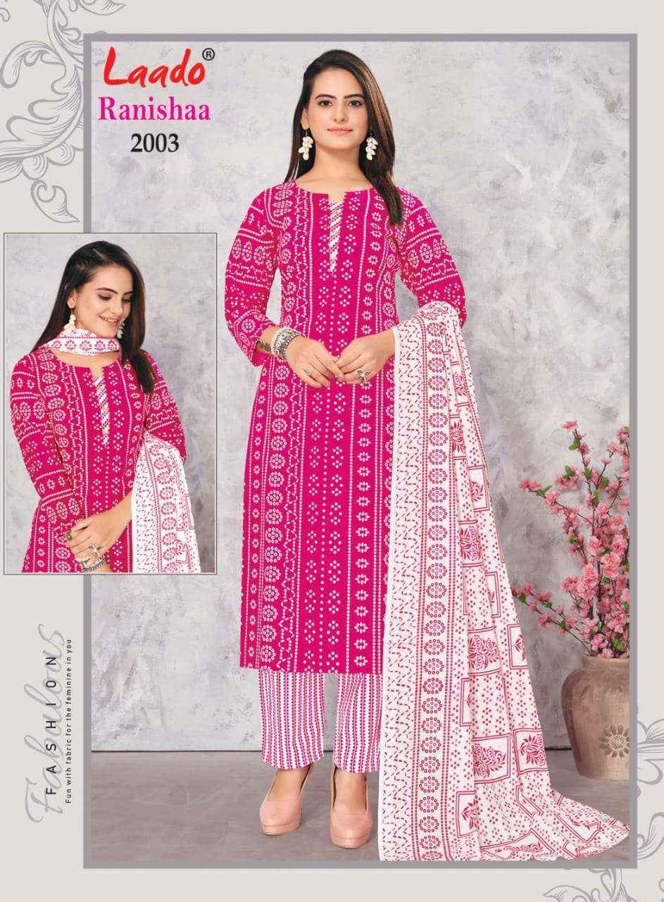 LAADO RANISHAA VOL 2 COTTON KURTI COMBO SET ( 10 PCS CATALOG )