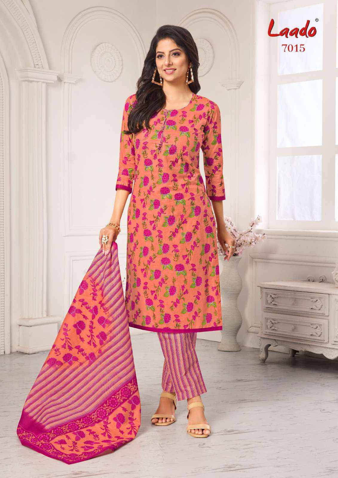 LAADO VOL-70  PURE COTTON UNSTITCHED DRESS MATERIAL ( 20 PCS CATALOG )