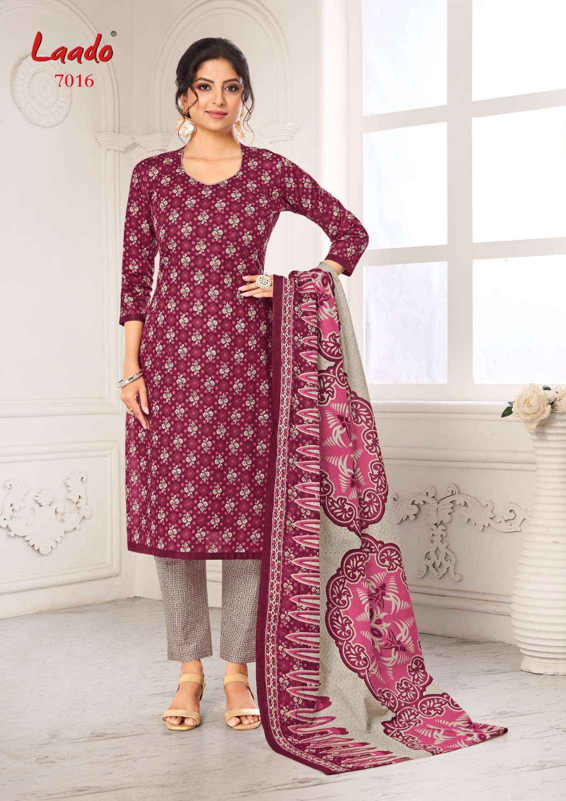 LAADO VOL-70  PURE COTTON UNSTITCHED DRESS MATERIAL ( 20 PCS CATALOG )