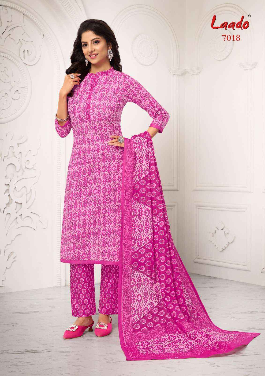 LAADO VOL-70  PURE COTTON UNSTITCHED DRESS MATERIAL ( 20 PCS CATALOG )