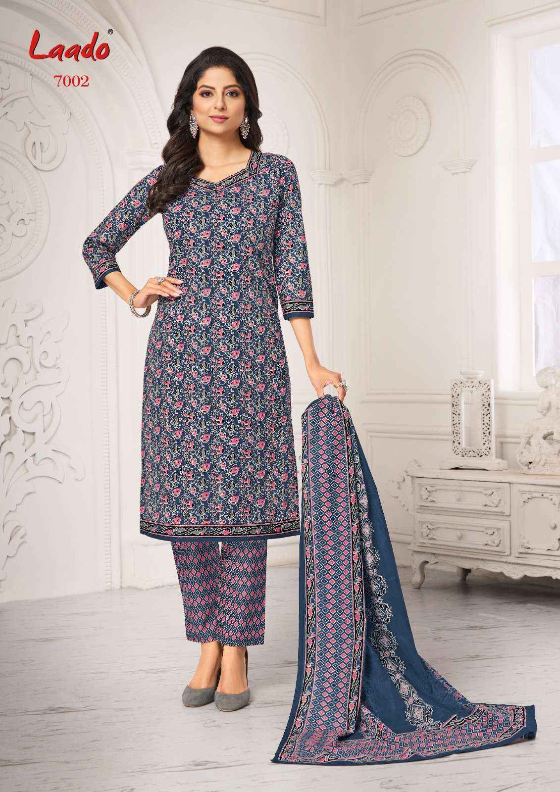 LAADO VOL-70  PURE COTTON UNSTITCHED DRESS MATERIAL ( 20 PCS CATALOG )