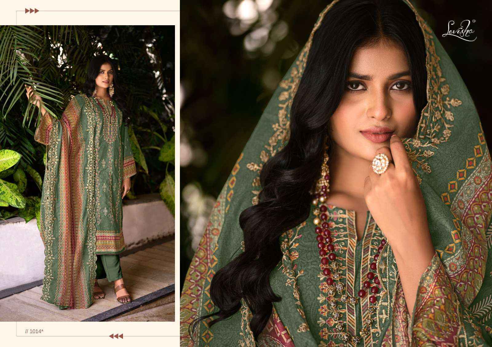 LEVISHA BINSAEED CAMBRIC COTTON DRESS MATERIAL ( 8 PCS CATALOG )