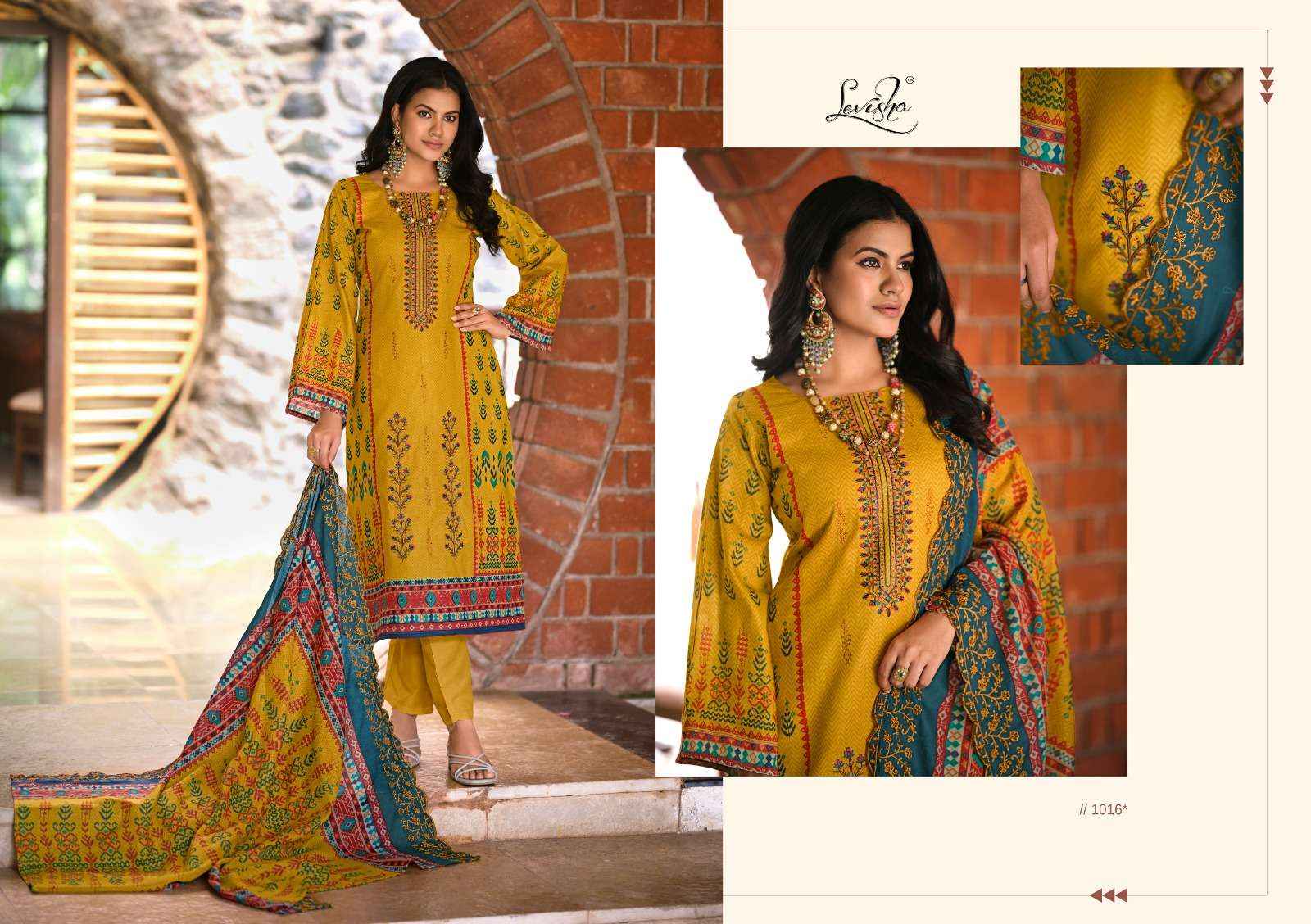 LEVISHA BINSAEED CAMBRIC COTTON DRESS MATERIAL ( 8 PCS CATALOG )