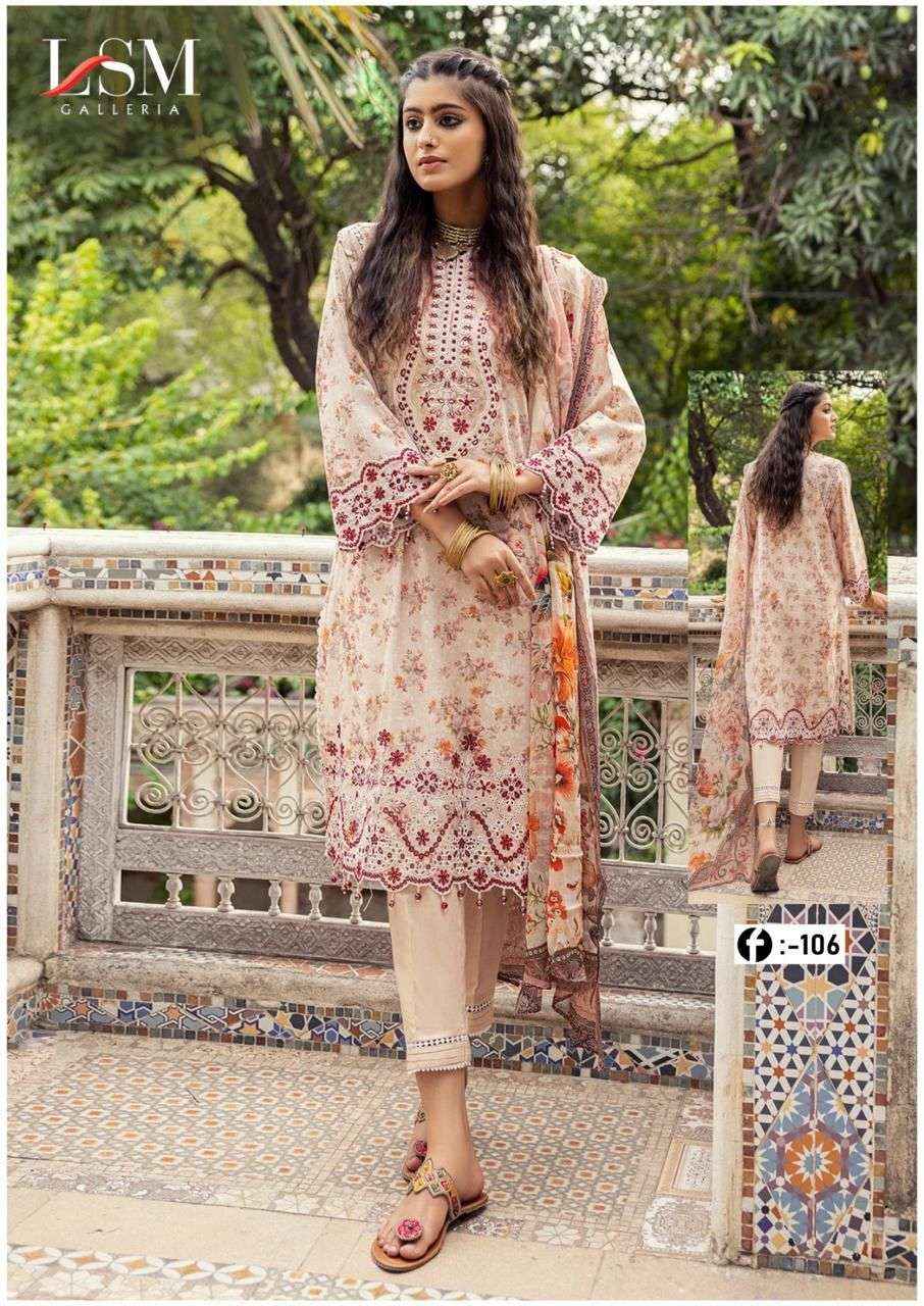 LSM GALLERIA FIRDOUS QUEEN LAWN VOL 10 PAKISTANI SUITS ( 6 PCS CATALOG )