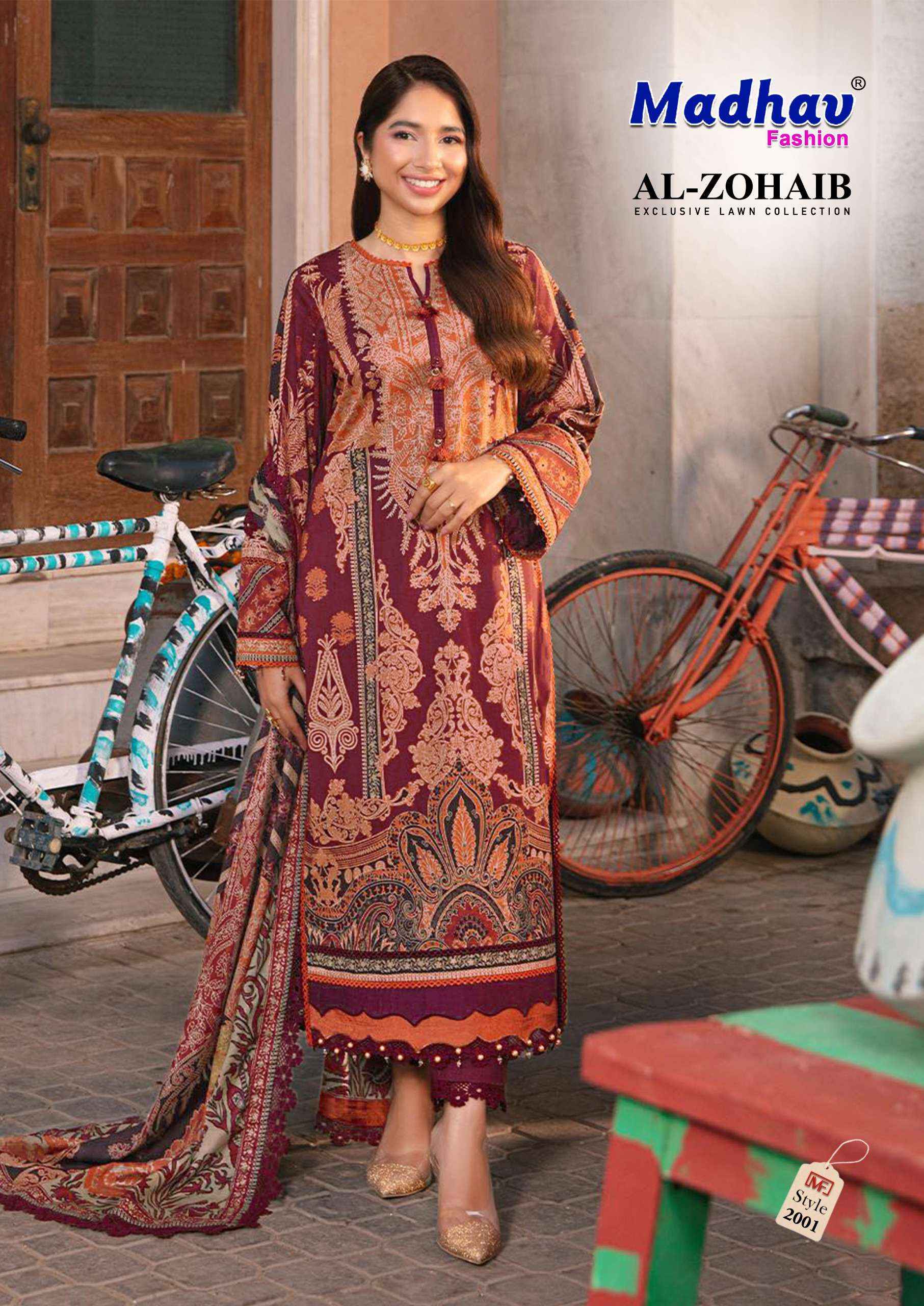 MADHAV FASHION AL ZOHAIB VOL 2 DRESS MATERIAL ( 6 PCS CATALOG )