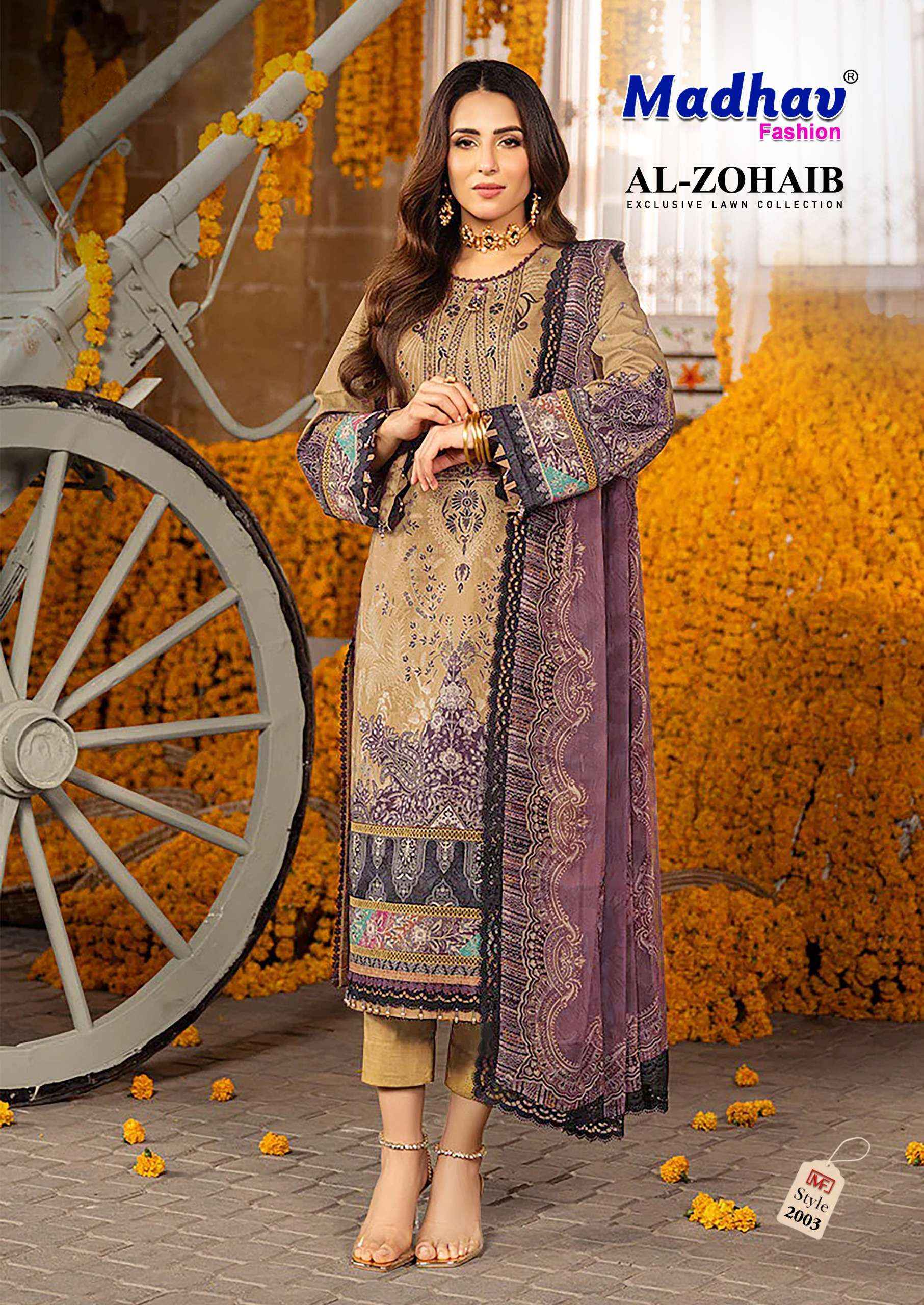 MADHAV FASHION AL ZOHAIB VOL 2 DRESS MATERIAL ( 6 PCS CATALOG )