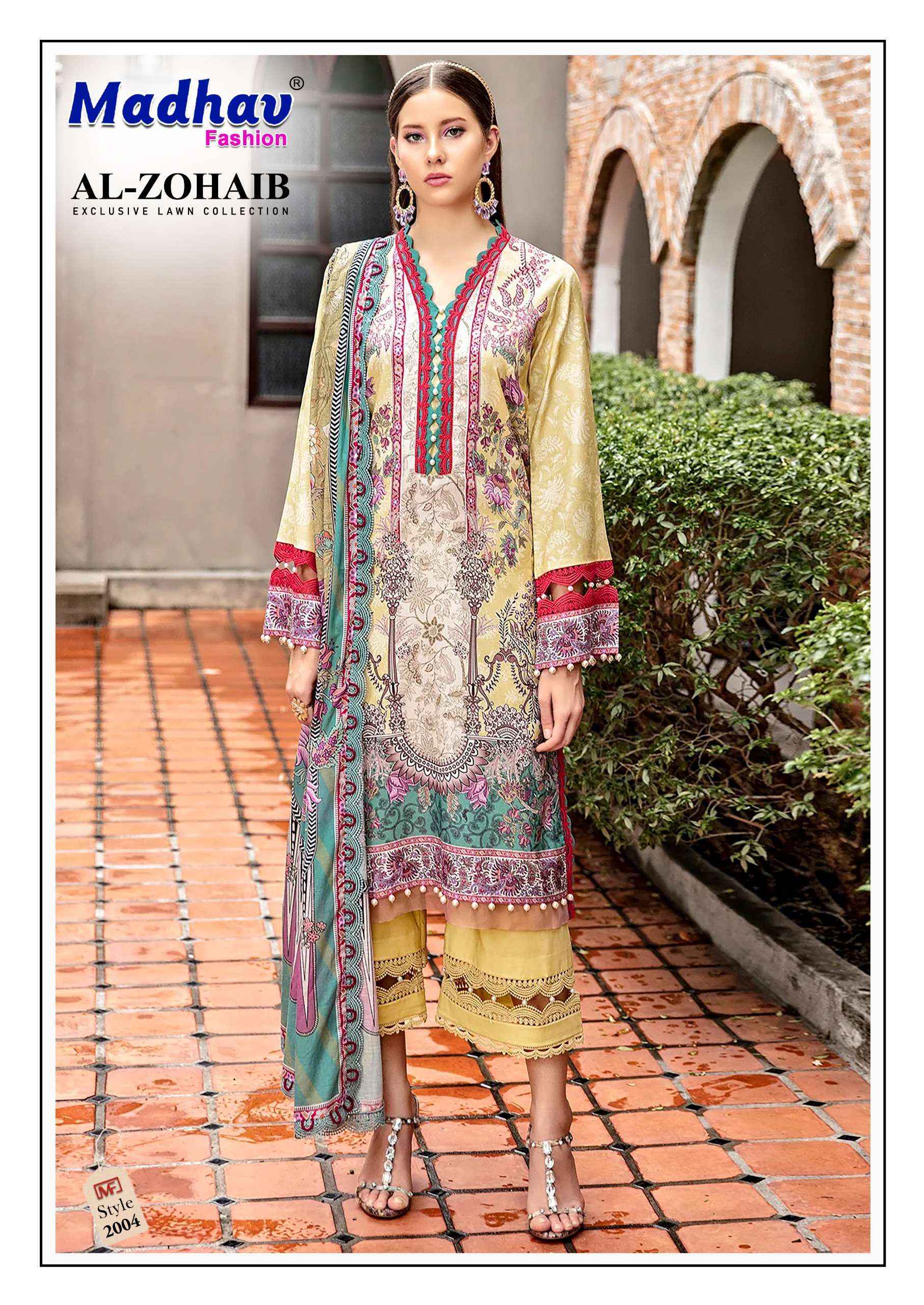 MADHAV FASHION AL ZOHAIB VOL 2 DRESS MATERIAL ( 6 PCS CATALOG )