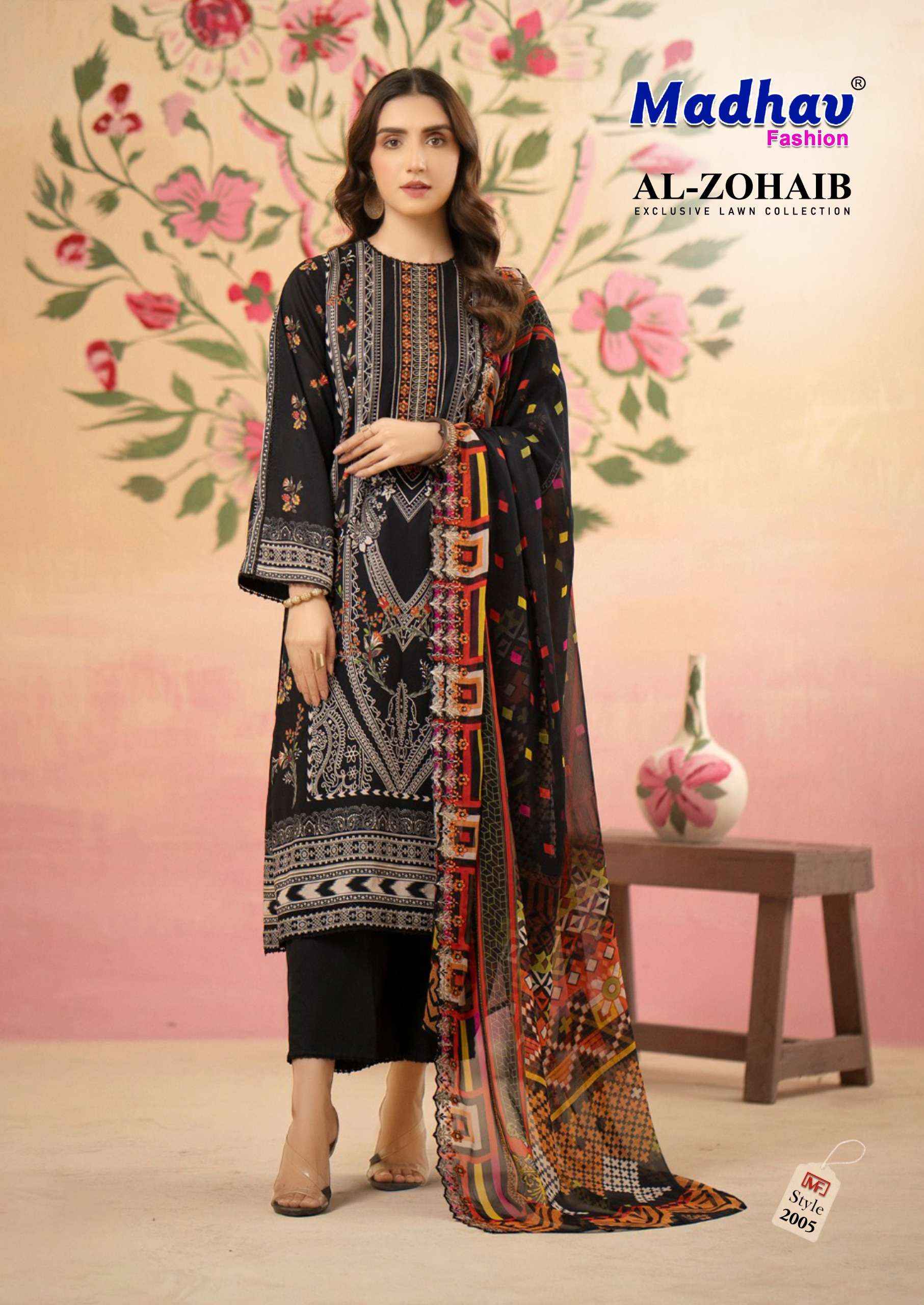 MADHAV FASHION AL ZOHAIB VOL 2 DRESS MATERIAL ( 6 PCS CATALOG )