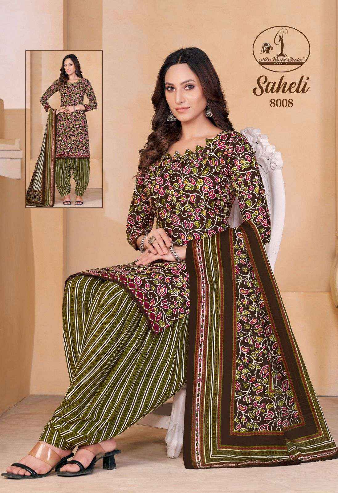 MISS WORLD CHOICE SAHELI VOL-8 COTTON SALWAR SUITS ( 10 PCS CATALOG )