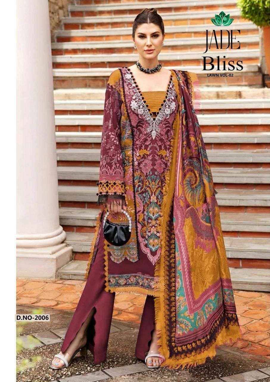 NAND GOPAL JADE BLISS VOL 2 COTTON PAKISTANI SALWAR SUITS ( 8 PCS CATALOG )