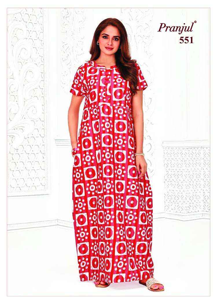 Pranjul Fashion Pure Cotton Nighty ( 15 pcs catalog )