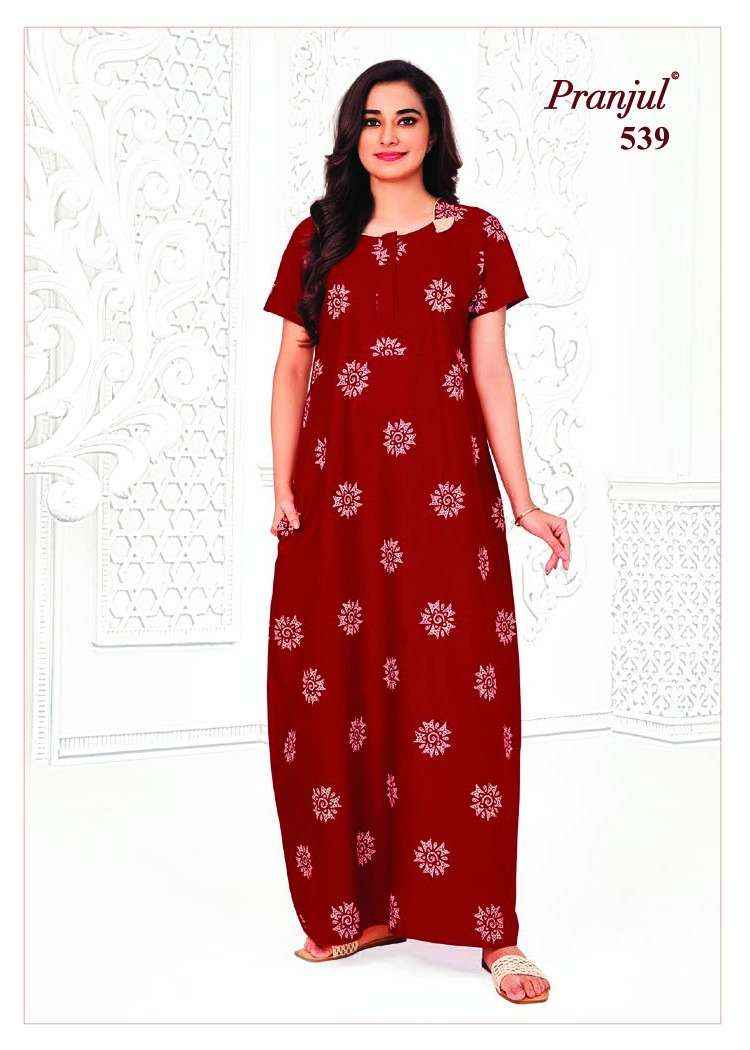 Pranjul Fashion Pure Cotton Nighty ( 15 pcs catalog )