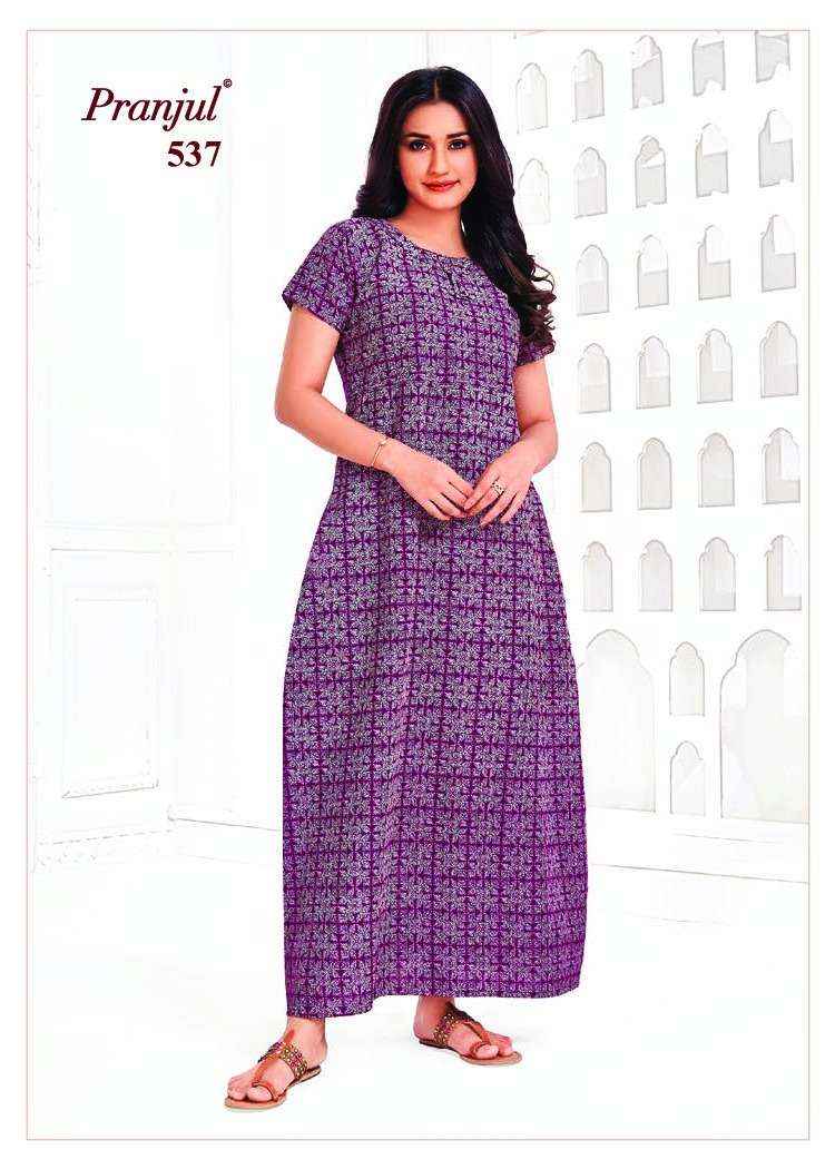 Pranjul Fashion Pure Cotton Nighty ( 15 pcs catalog )